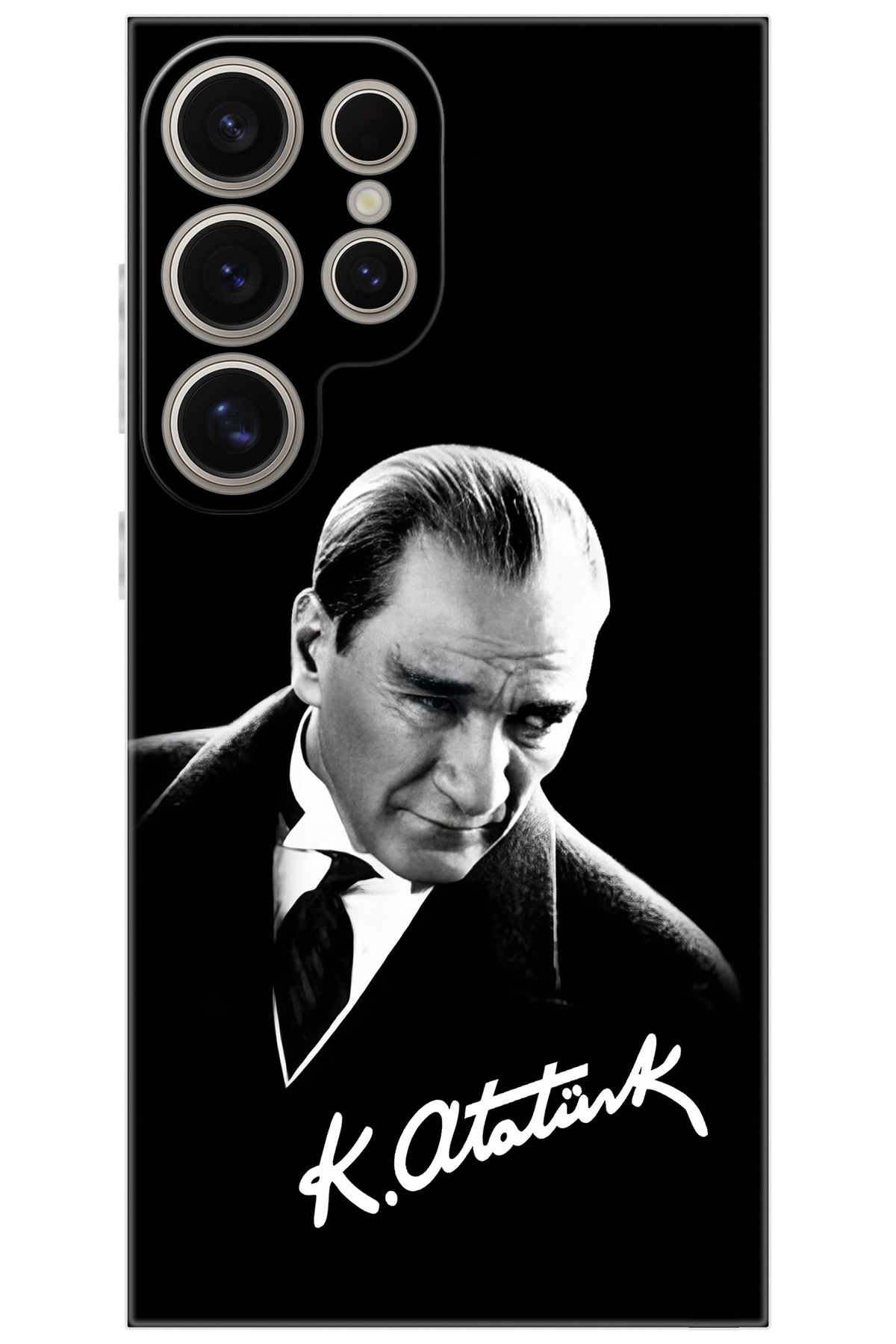Ceppare Samsung Galaxy S24 ULTRA (SM-S928B) Uyumlu Kılıf Silikon Mustafa Kemal Atatürk STK:390 CP-zZnnHWJ