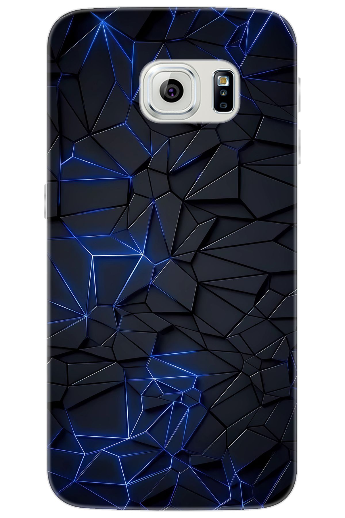 Ceppare Samsung Galaxy S6 EDGE (SM-G925F) Uyumlu Kılıf Desenli Silikon Prizmatik Tasarım STK:667 CP-zA21taJ