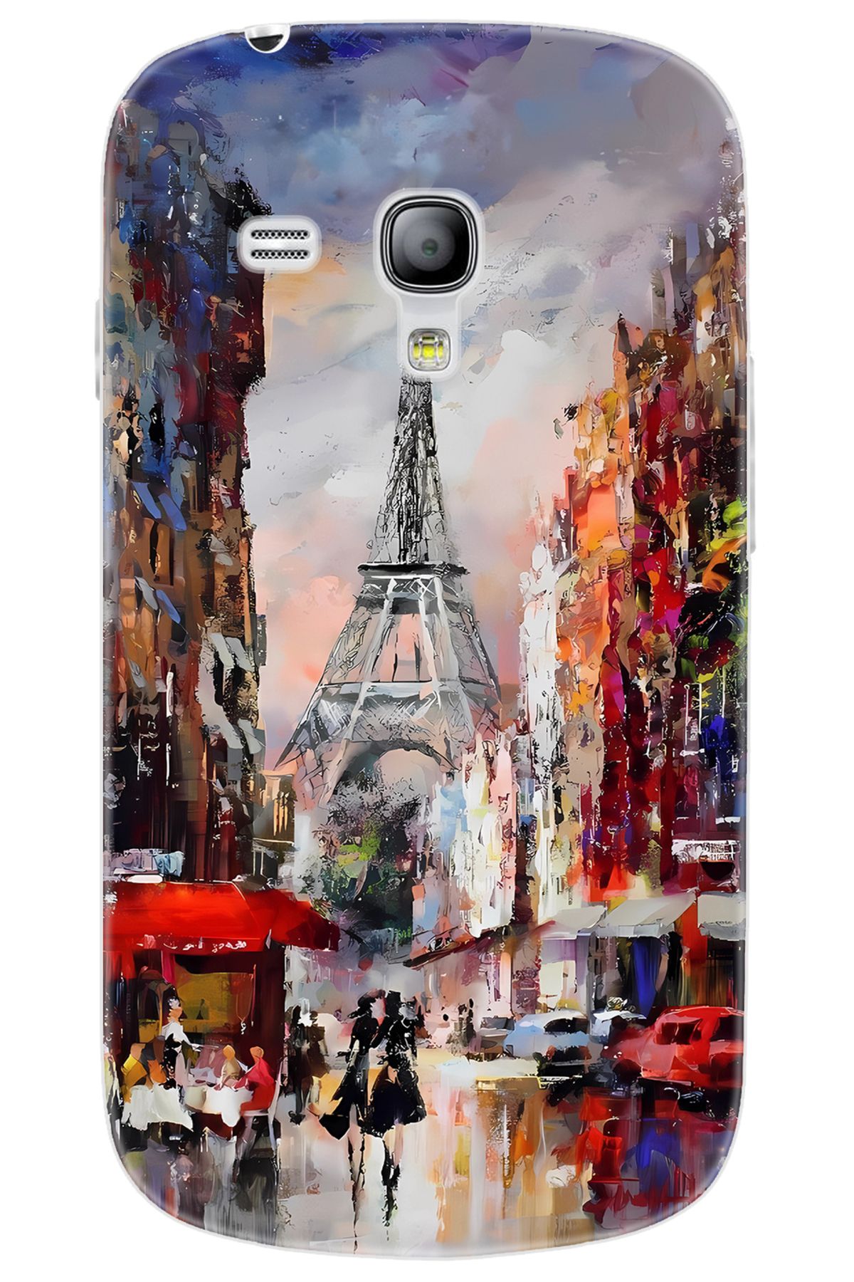 Ceppare Samsung Galaxy S3 Mini (GT-I8190) Uyumlu Kılıf Desen Baskı Silikon Eyfel Kulesi STK:1010 CP-aL1iSry