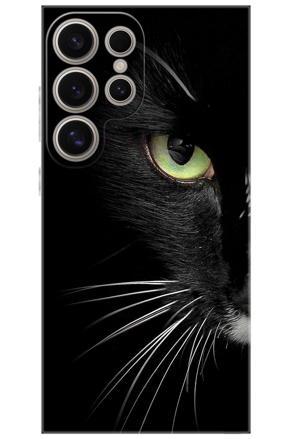Ceppare Samsung Galaxy S24 ULTRA (SM-S928B) Uyumlu Kılıf Desen Baskılı Silikon Siyah Kedi STK:482 CP-WiFXTC9