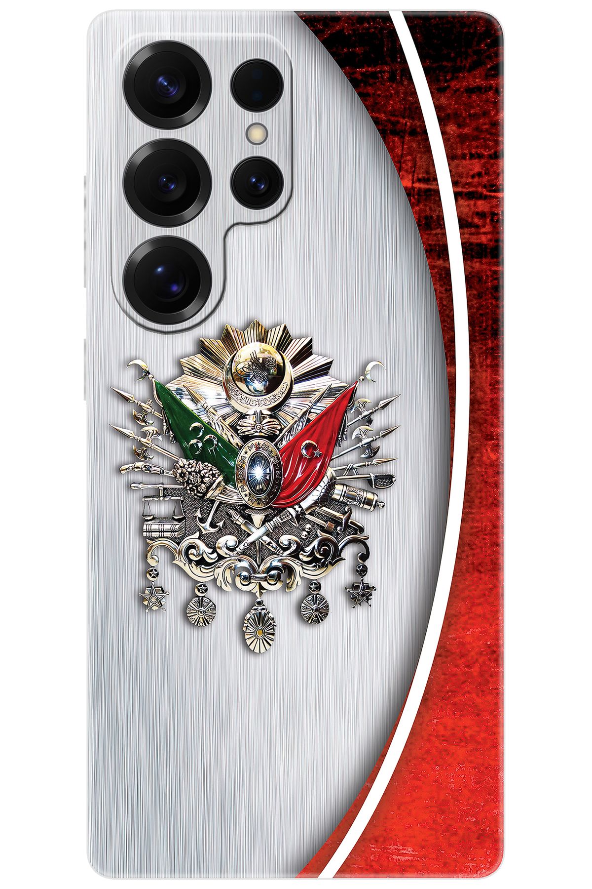 Ceppare Samsung Galaxy S25 ULTRA (SM-S938B) Uyumlu Kılıf Silikon Osmanlı Tuğra Tasarım STK:408 CP-UI3ixJ3