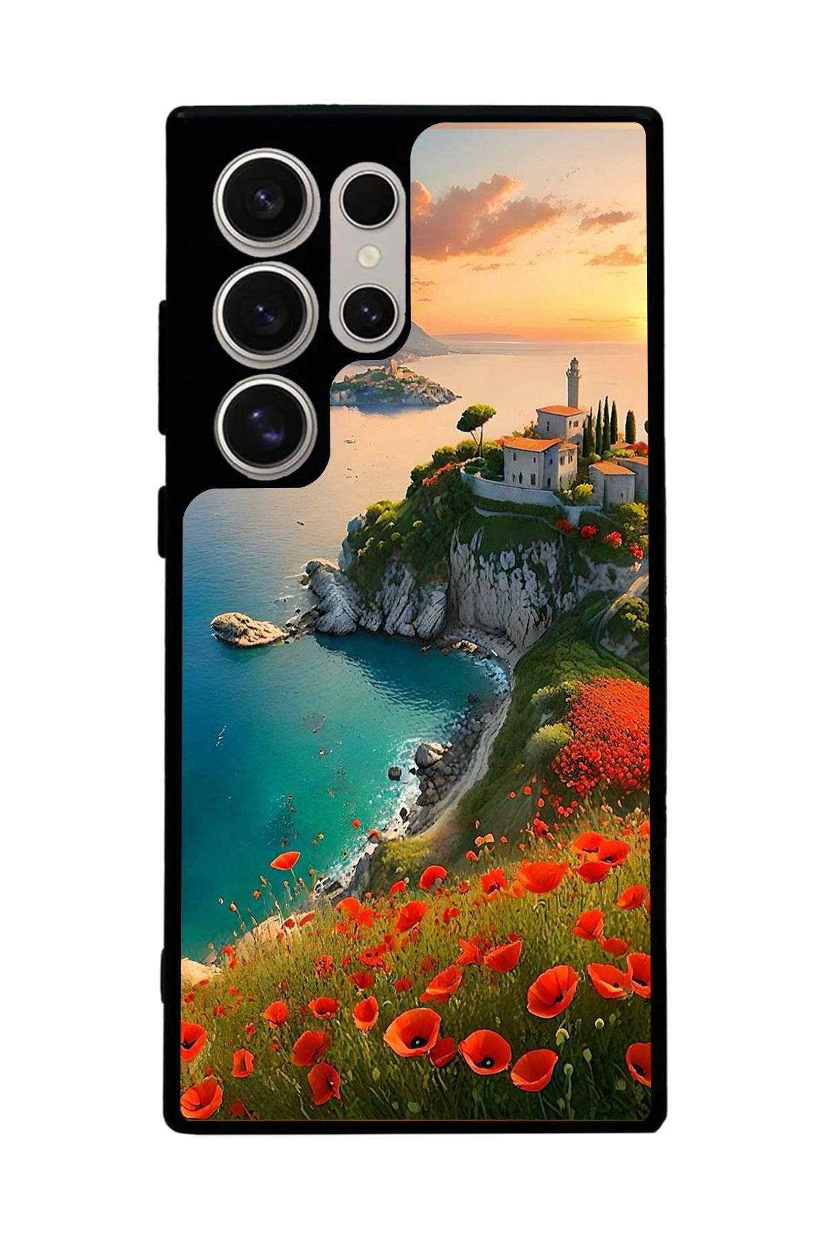BGAKSESUAR Samsung Galaxy S22 Ultra Uyumlu Mat Siyah Kılıf – Yumuşak Silikon, Koruyucu, Şok Emici Kapak