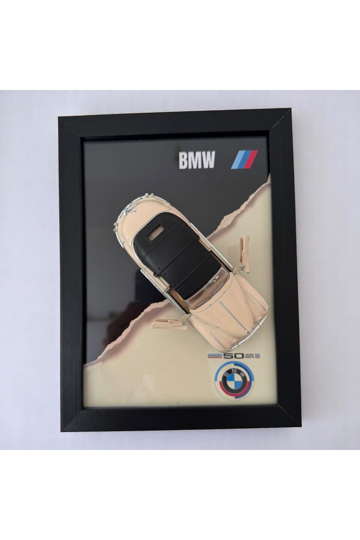 Giftorium Group BMW 3D Gerçek Maket Araba Tablosu – Diecast Model Tablo Premium Kalite