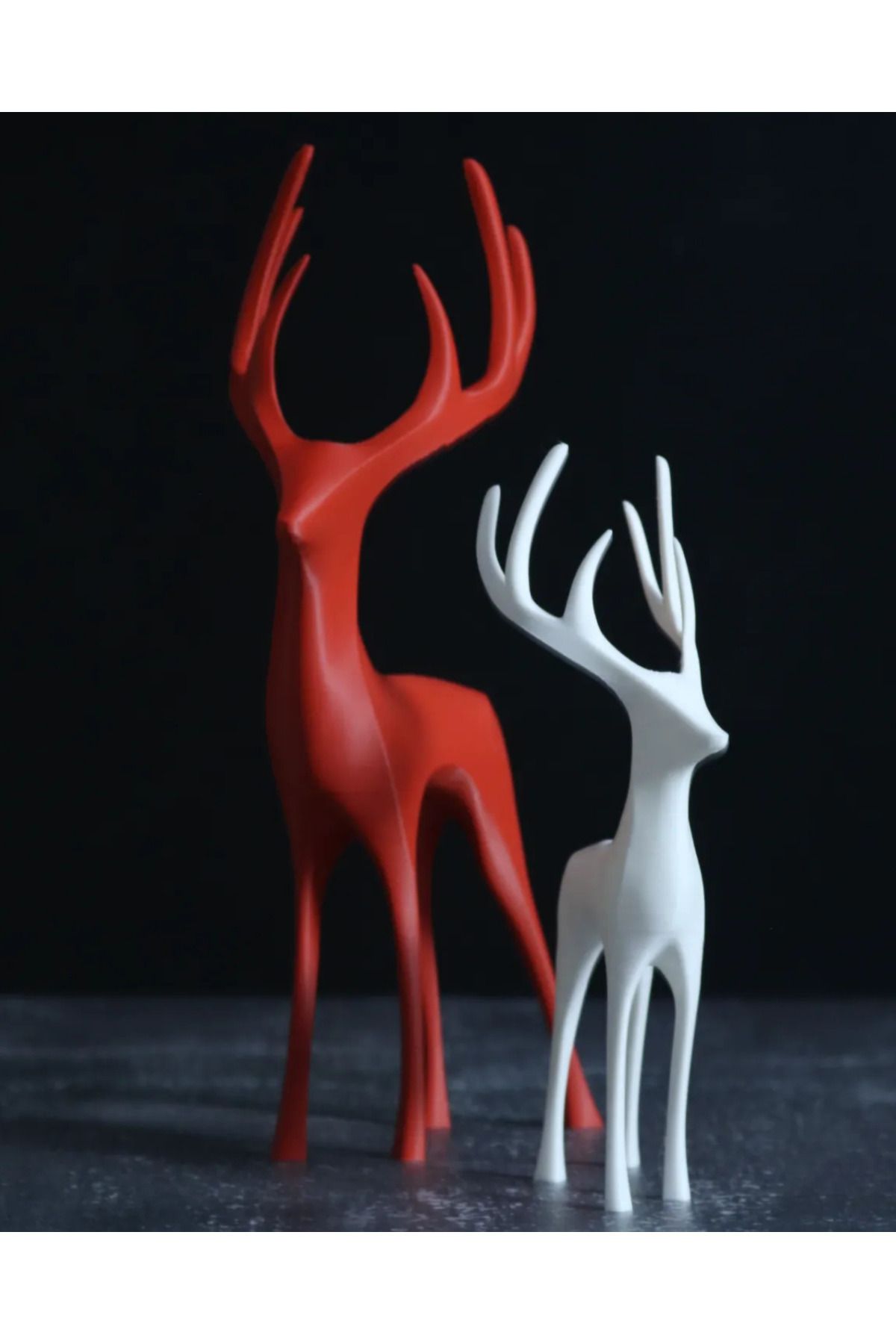 3D Stag Erkek Geyik Biblosu – Dekoratif Figür - Özel Üretim