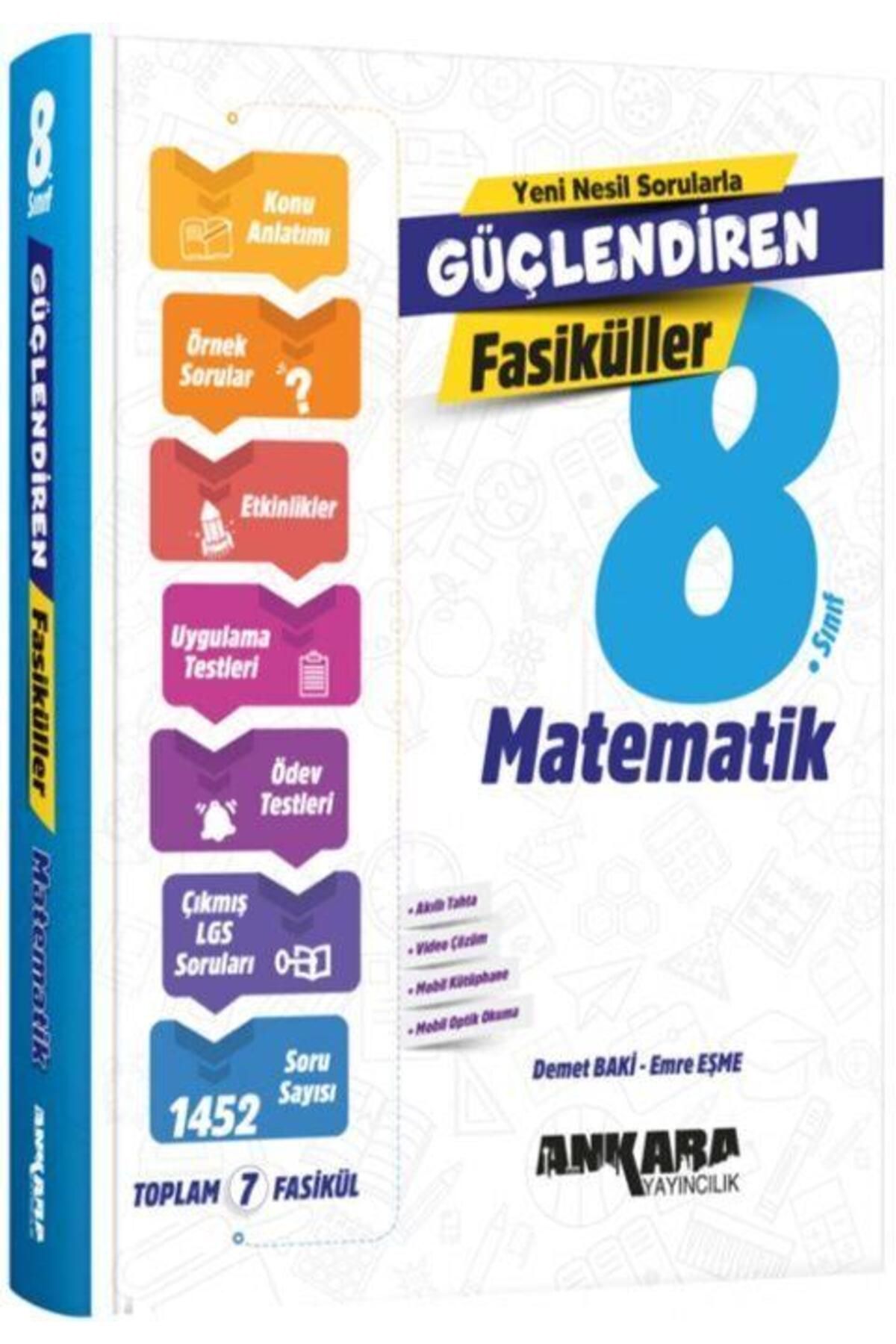 Ankara Kitap Merkezi 8. Sınıf Matematik Güçlendiren Fasiküller Ankara Yayıncılık