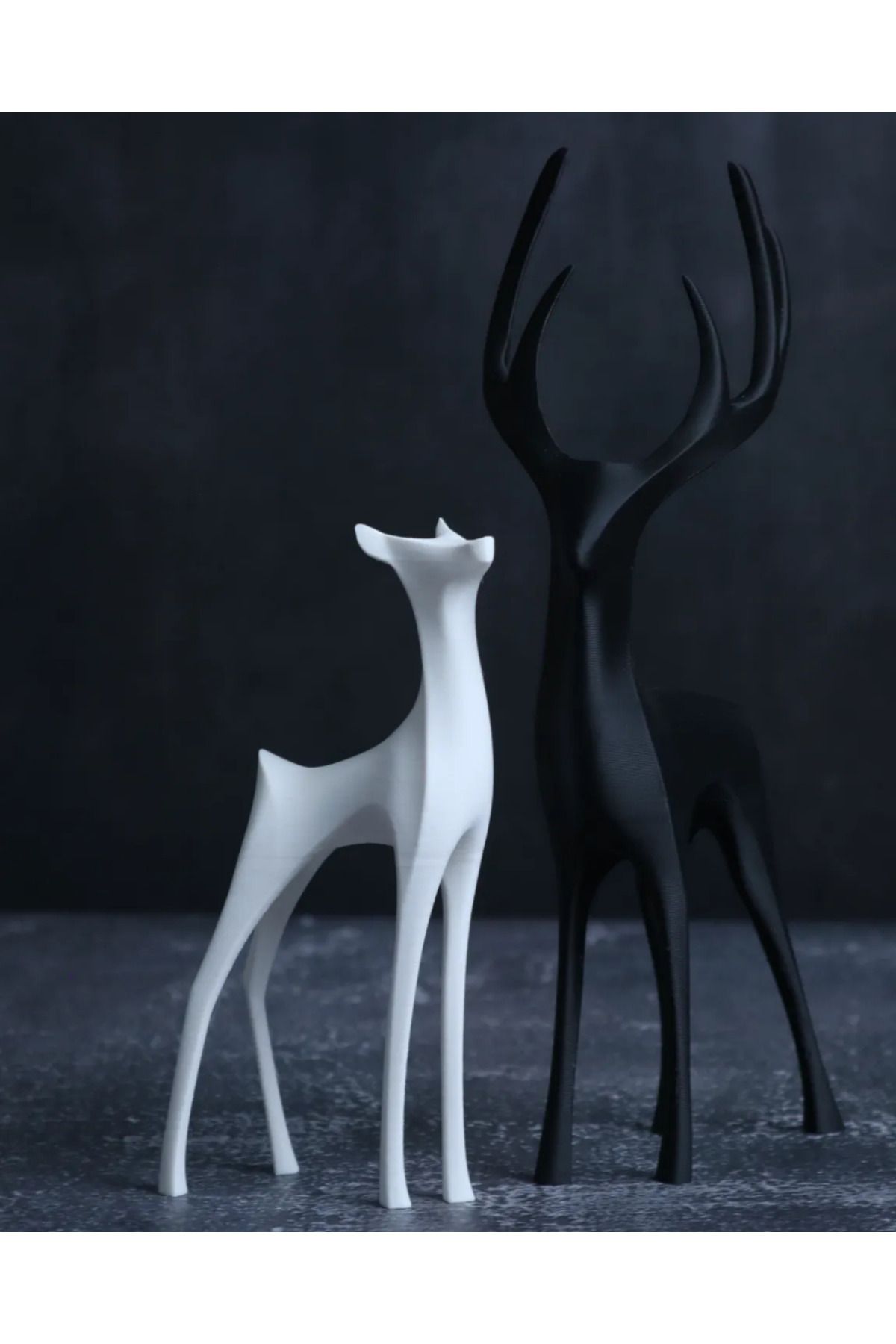 3D Stag Erkek Geyik Biblosu – Dekoratif Figür - Özel Üretim