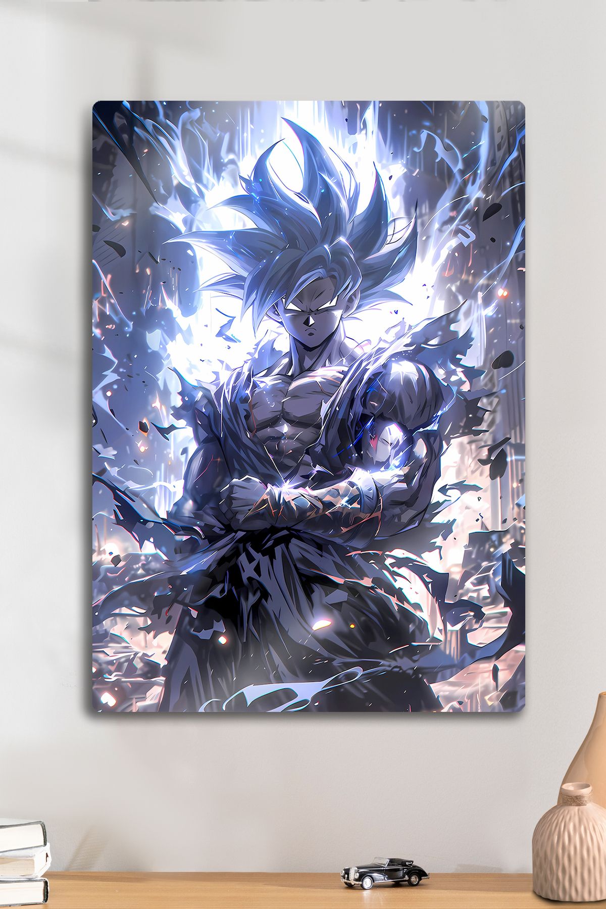DekorHane Son Goku - Metal Levha Üzerine Baskı, Anime Tablo, Manga, Dragon Ball