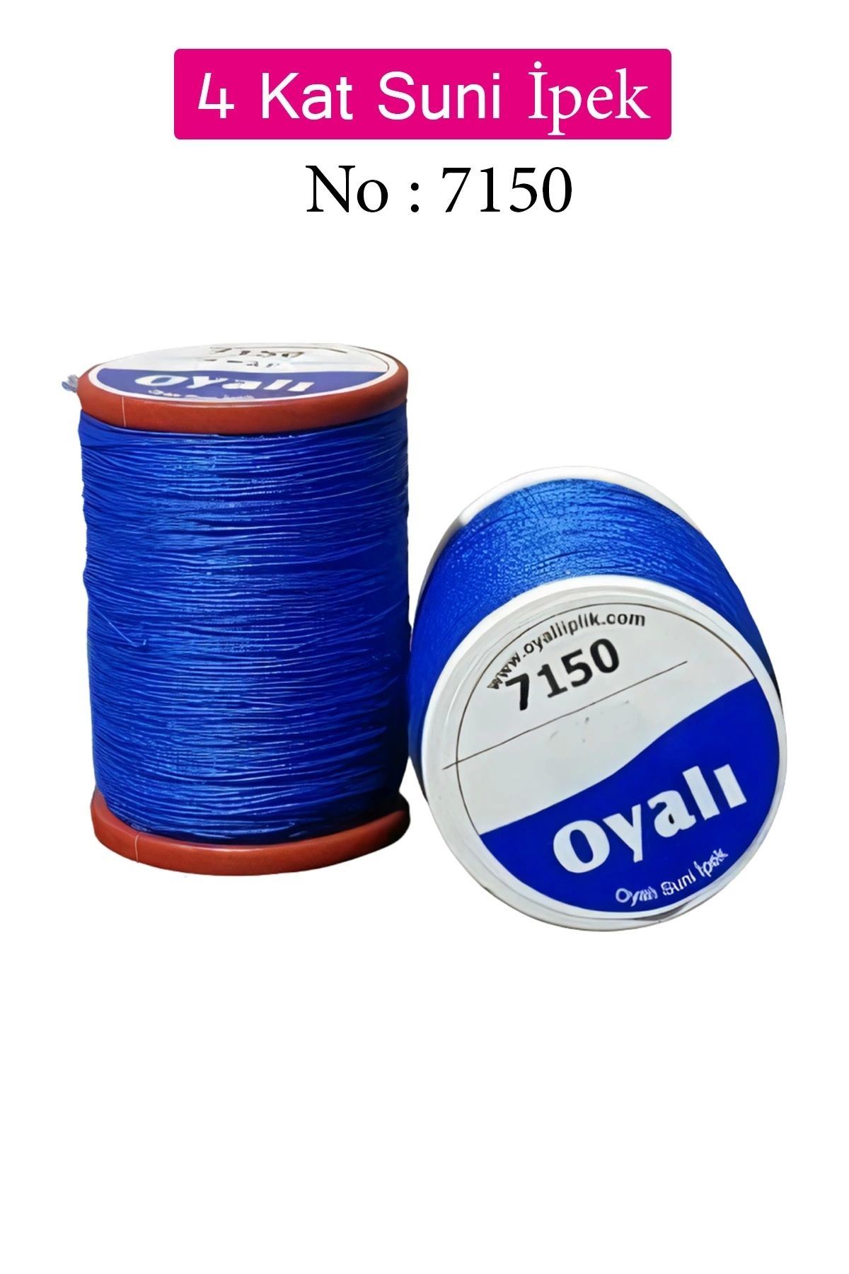 YenisiniAl Oyalı 4 Kat Suni İpek İplik İğne Oyası Boncuk İpi Tığ Oyası No:7150