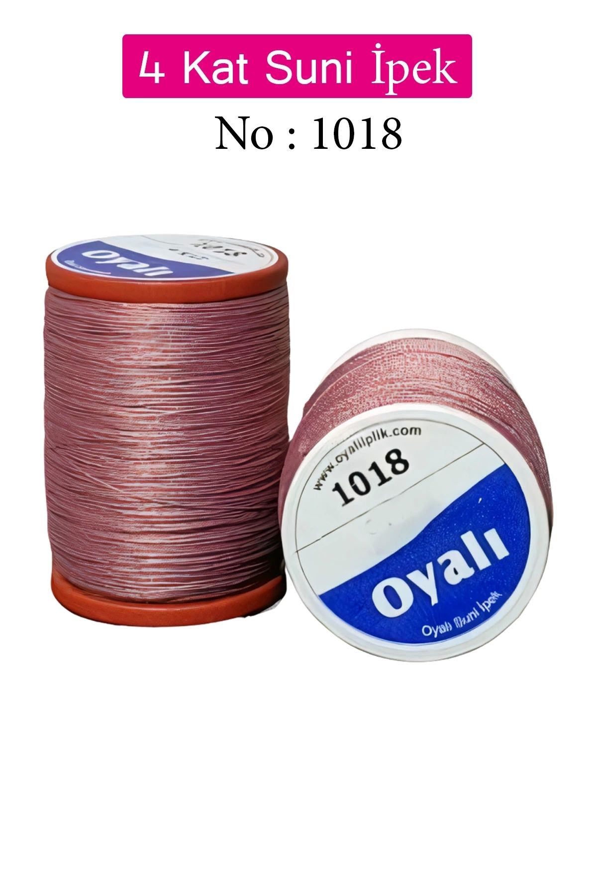 YenisiniAl Oyalı 4 Kat Suni İpek İplik İğne Oyası Boncuk İpi Tığ Oyası No:1018