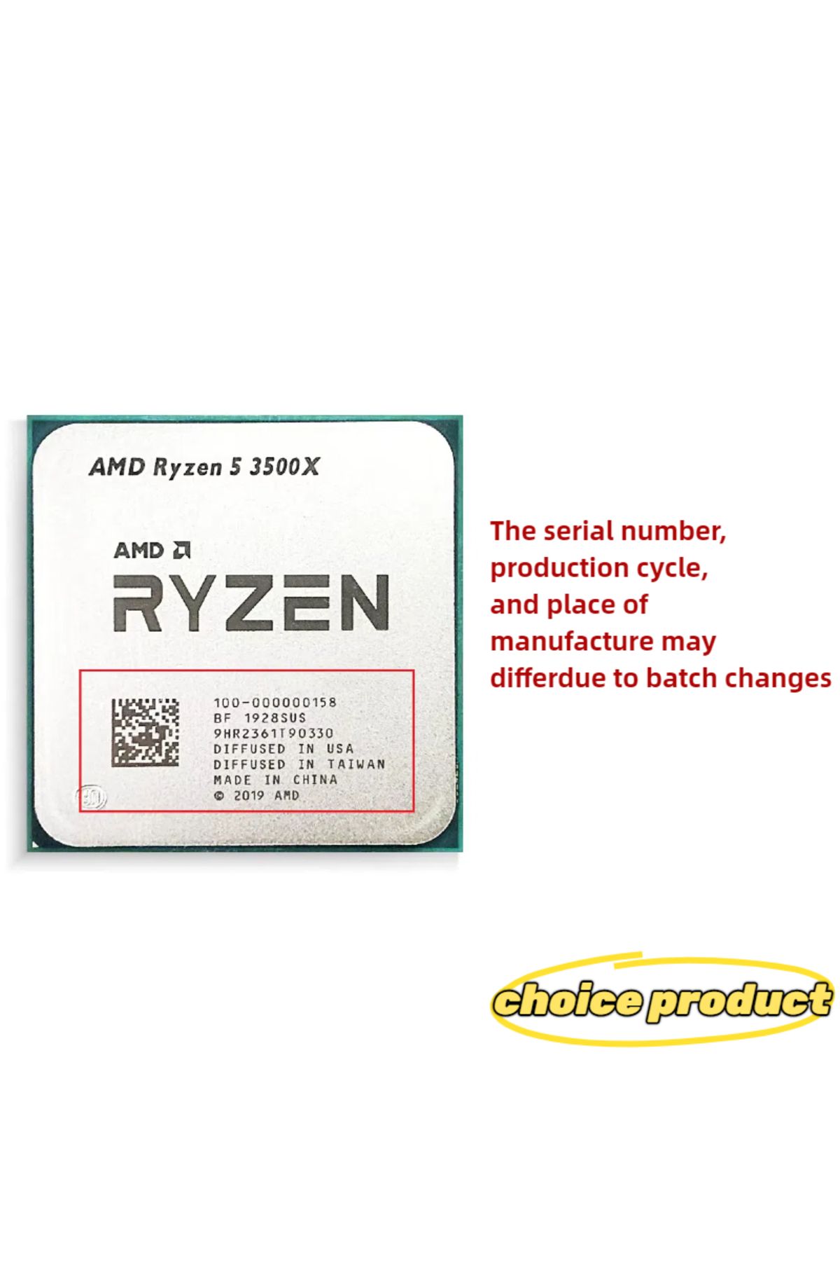 Choice-Amd Ryzen 5 R5 3500x 3.6ghz 6-core 6-thread Cpu Processor Socket Am4 4