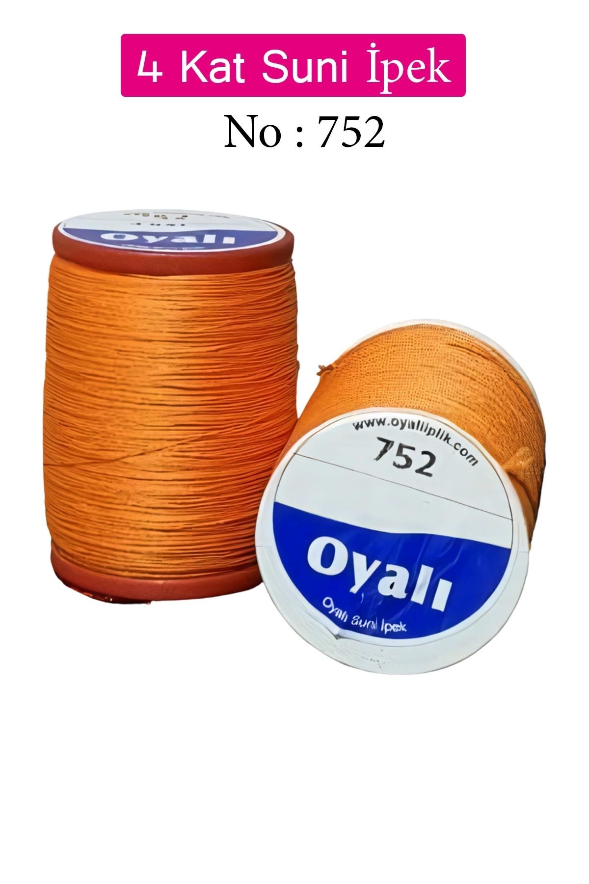 YenisiniAl Oyalı 4 Kat Suni İpek İplik İğne Oyası Boncuk İpi Tığ Oyası No:752