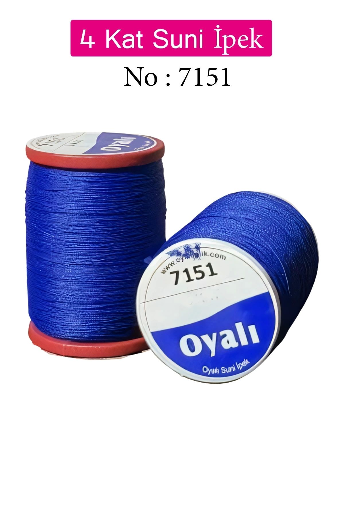 YenisiniAl Oyalı 4 Kat Suni İpek İplik İğne Oyası Boncuk İpi Tığ Oyası No:7151