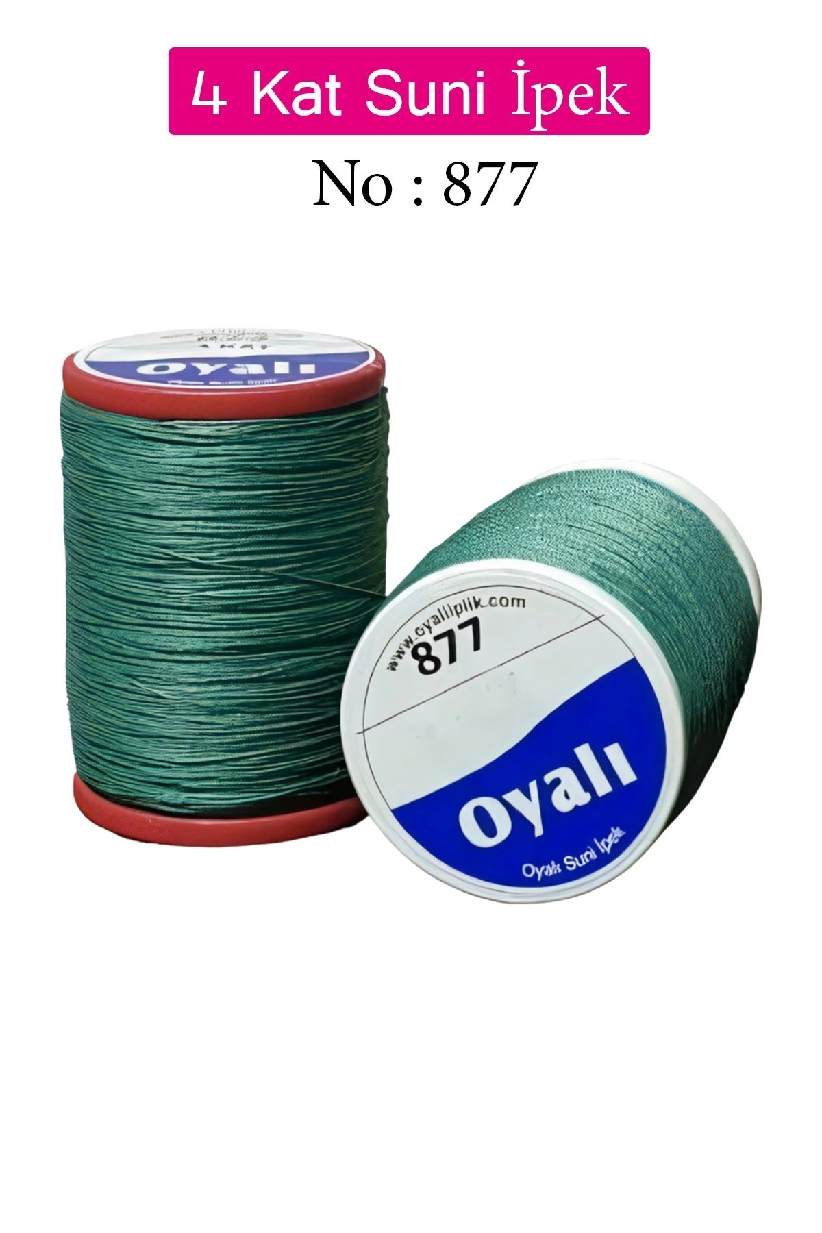 YenisiniAl Oyalı 4 Kat Suni İpek İplik İğne Oyası Boncuk İpi Tığ Oyası No:877