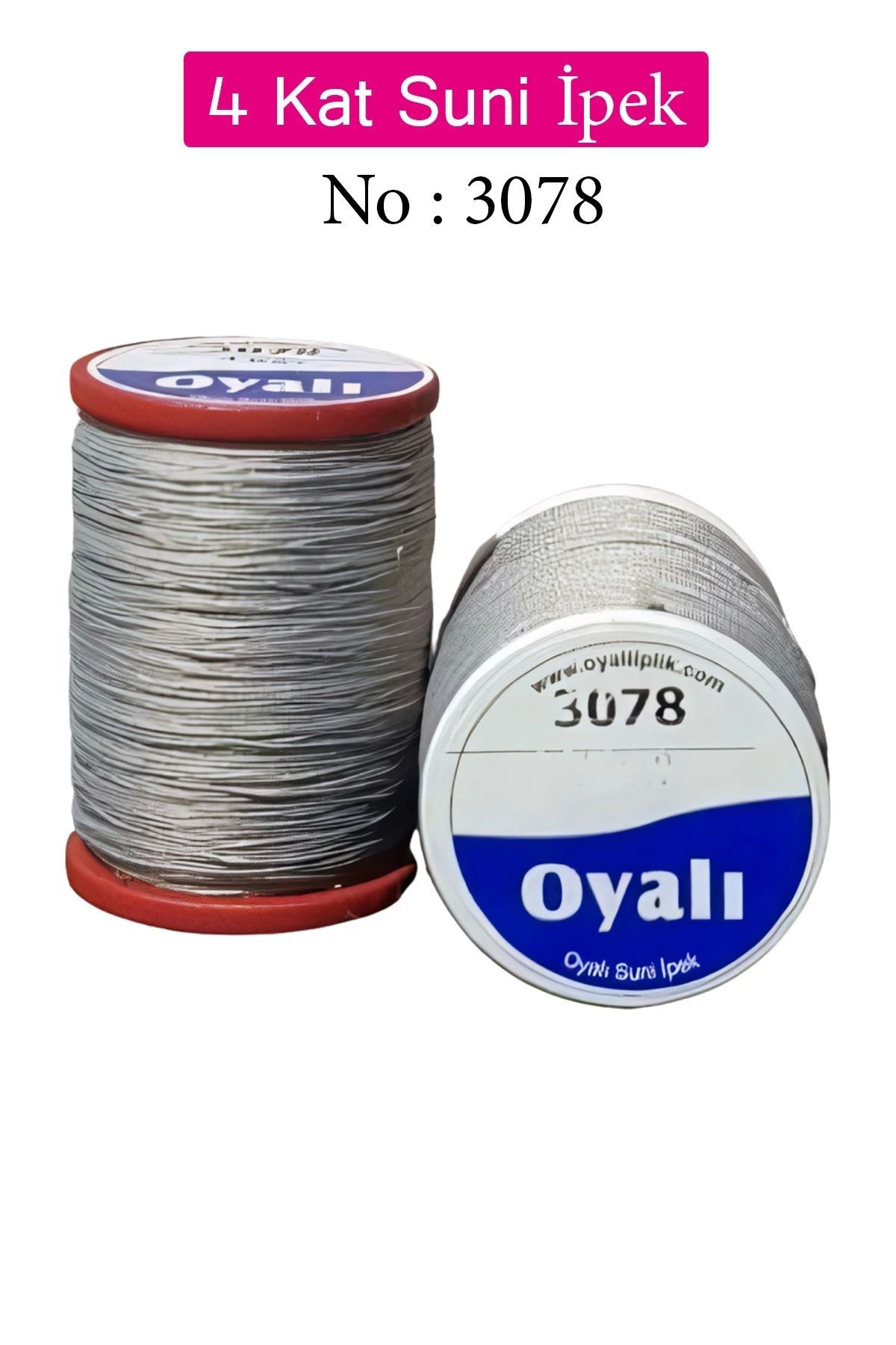 YenisiniAl Oyalı 4 Kat Suni İpek İplik İğne Oyası Boncuk İpi Tığ Oyası No:3078