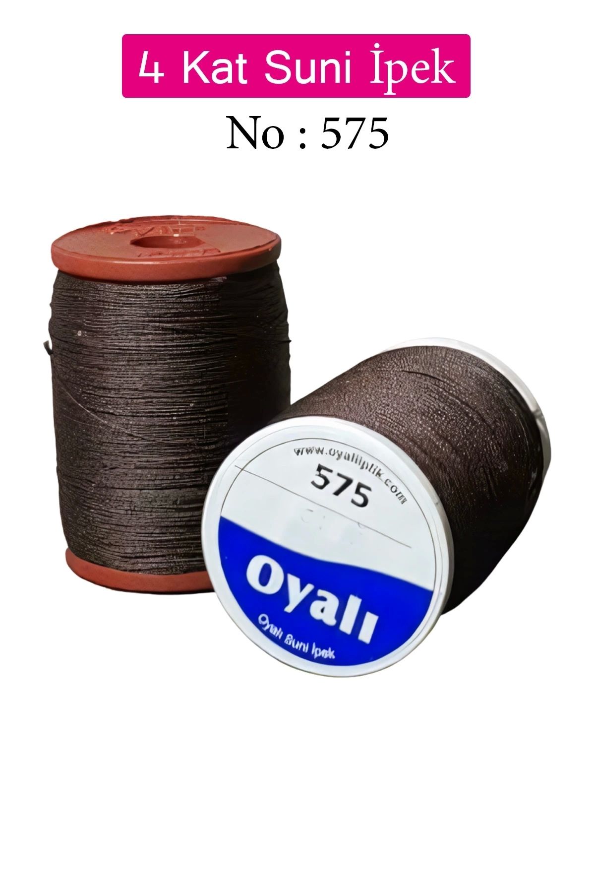 YenisiniAl Oyalı 4 Kat Suni İpek İplik İğne Oyası Boncuk İpi Tığ Oyası No:575