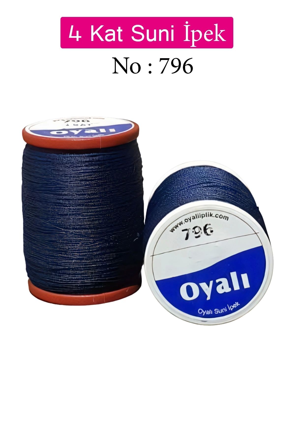 YenisiniAl Oyalı 4 Kat Suni İpek İplik İğne Oyası Boncuk İpi Tığ Oyası No:796