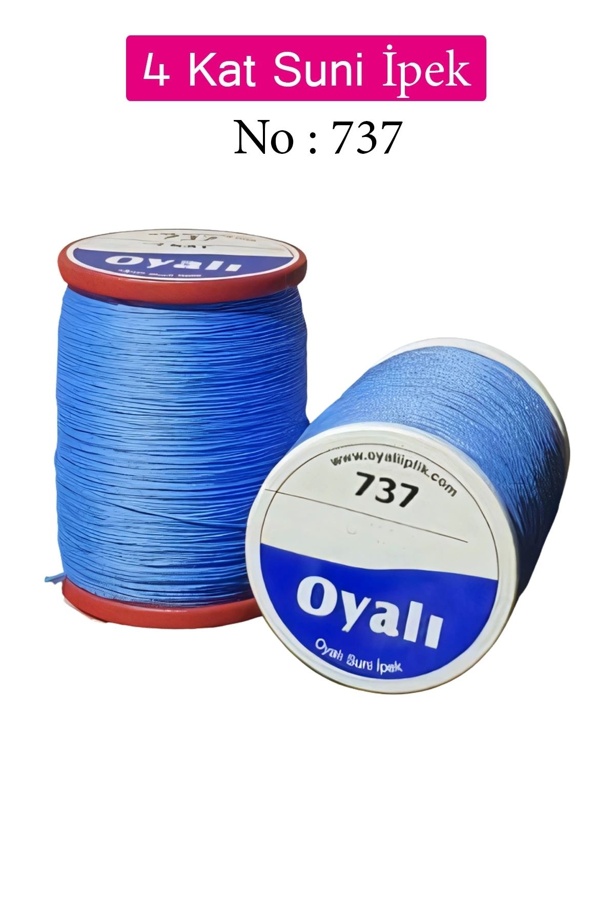 YenisiniAl Oyalı 4 Kat Suni İpek İplik İğne Oyası Boncuk İpi Tığ Oyası No:737