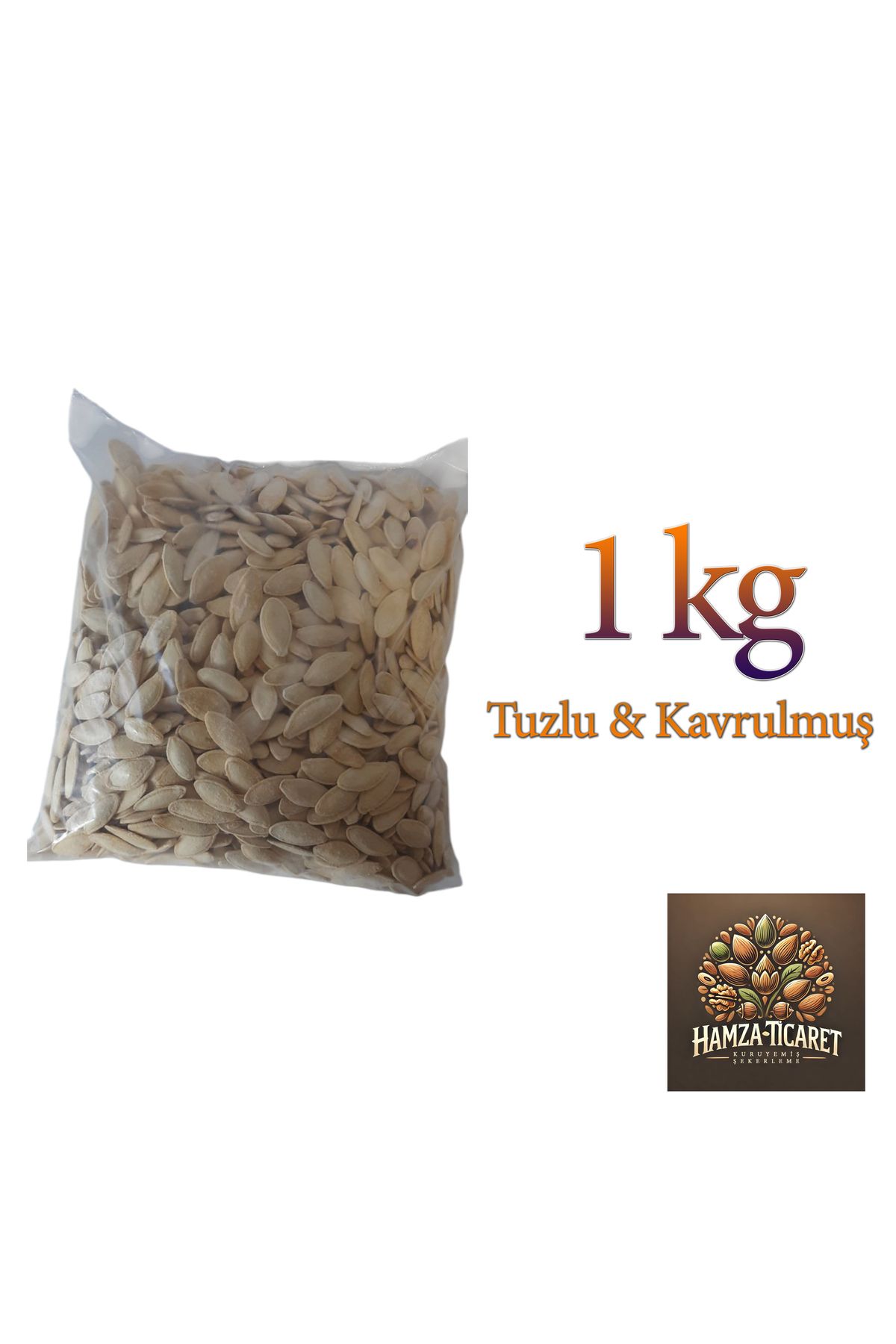 Hamza Bey Kavrulmuş Tuzlu Kabak Çekirdeği 1 Kg
