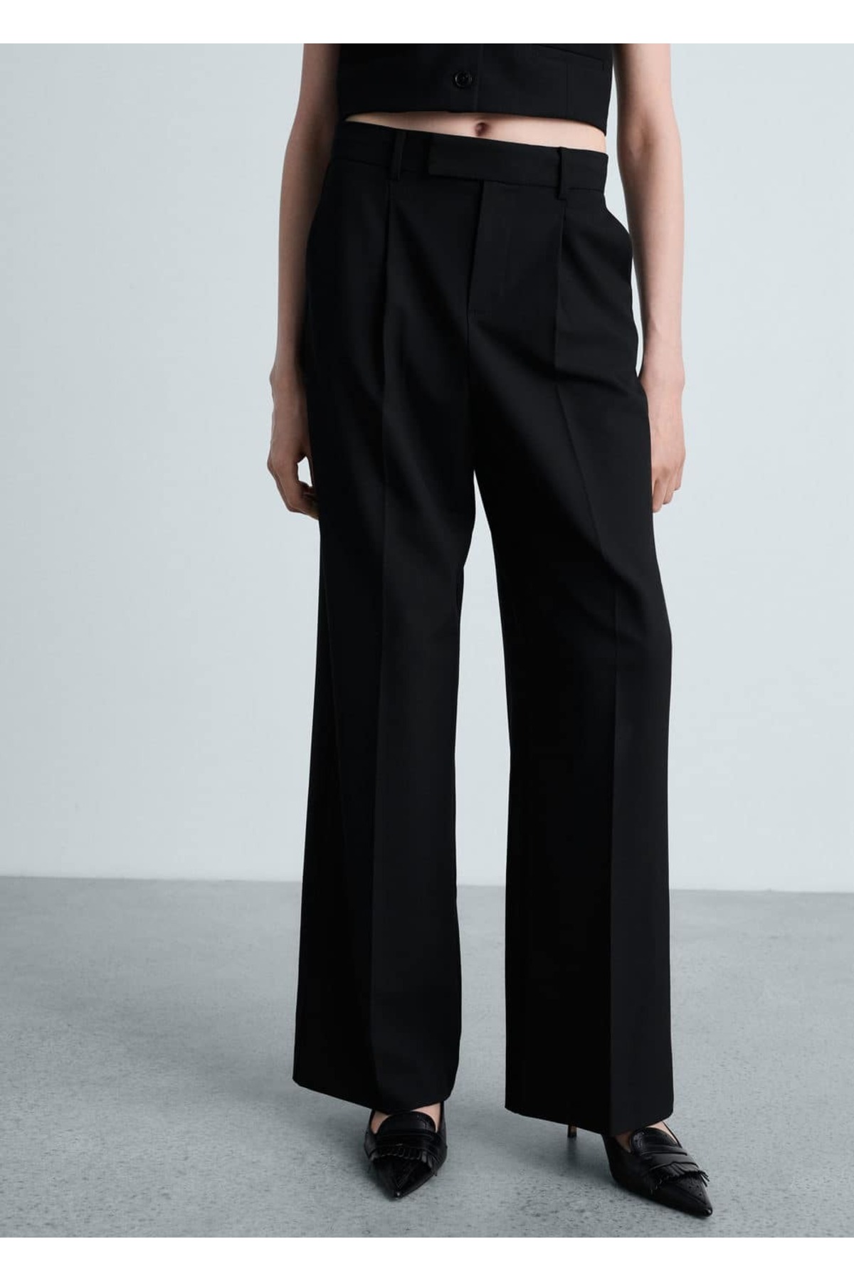 Düz kesim kumaş pantolon