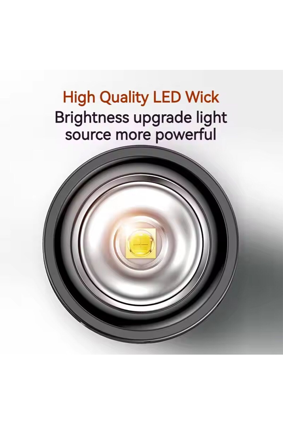 Philips-18650 تركيز ثابت أسود S أسود 2024 جديد EDC مصباح يدوي محمول مصباح يدوي LED قابل لإعادة الشحن 4