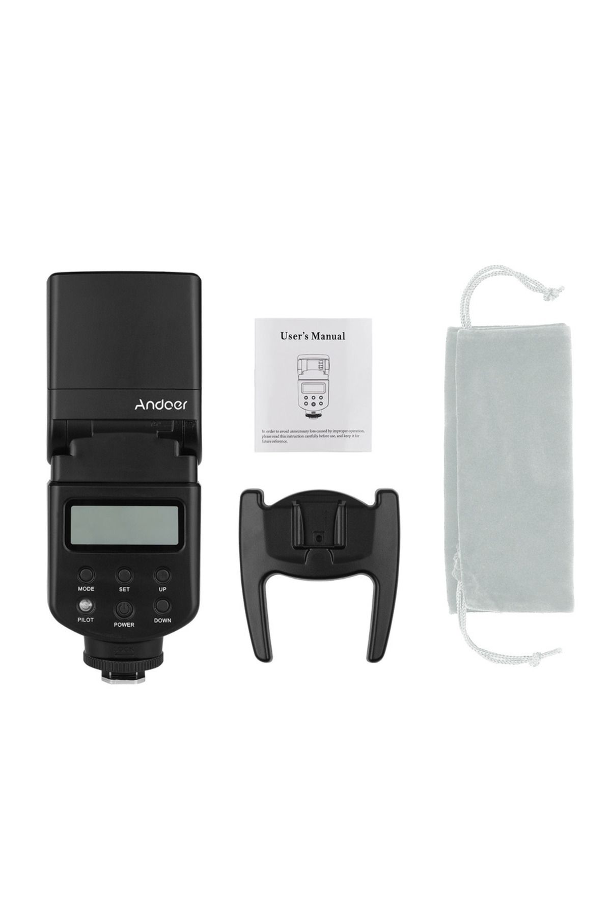 Choice-GN40 Flash Andoer Flash Speedlite GN40 Adjustable LED Fill Light On-camera Flash With Bracket Replac 1