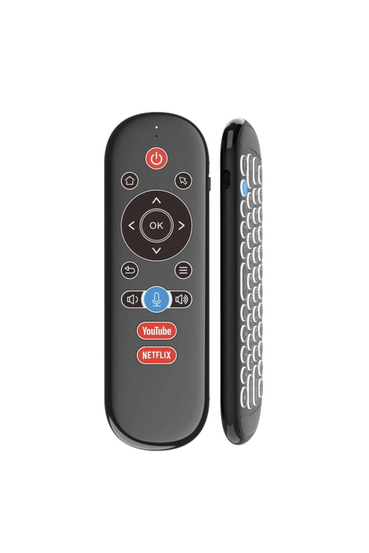 Choice-ماوس هوائي W1 PLUS بإضاءة خلفية إنجليزية، لوحة مفاتيح صغيرة لاسلكية بتردد 2.4 جيجاهرتز، جيروسكوب ذكي 1