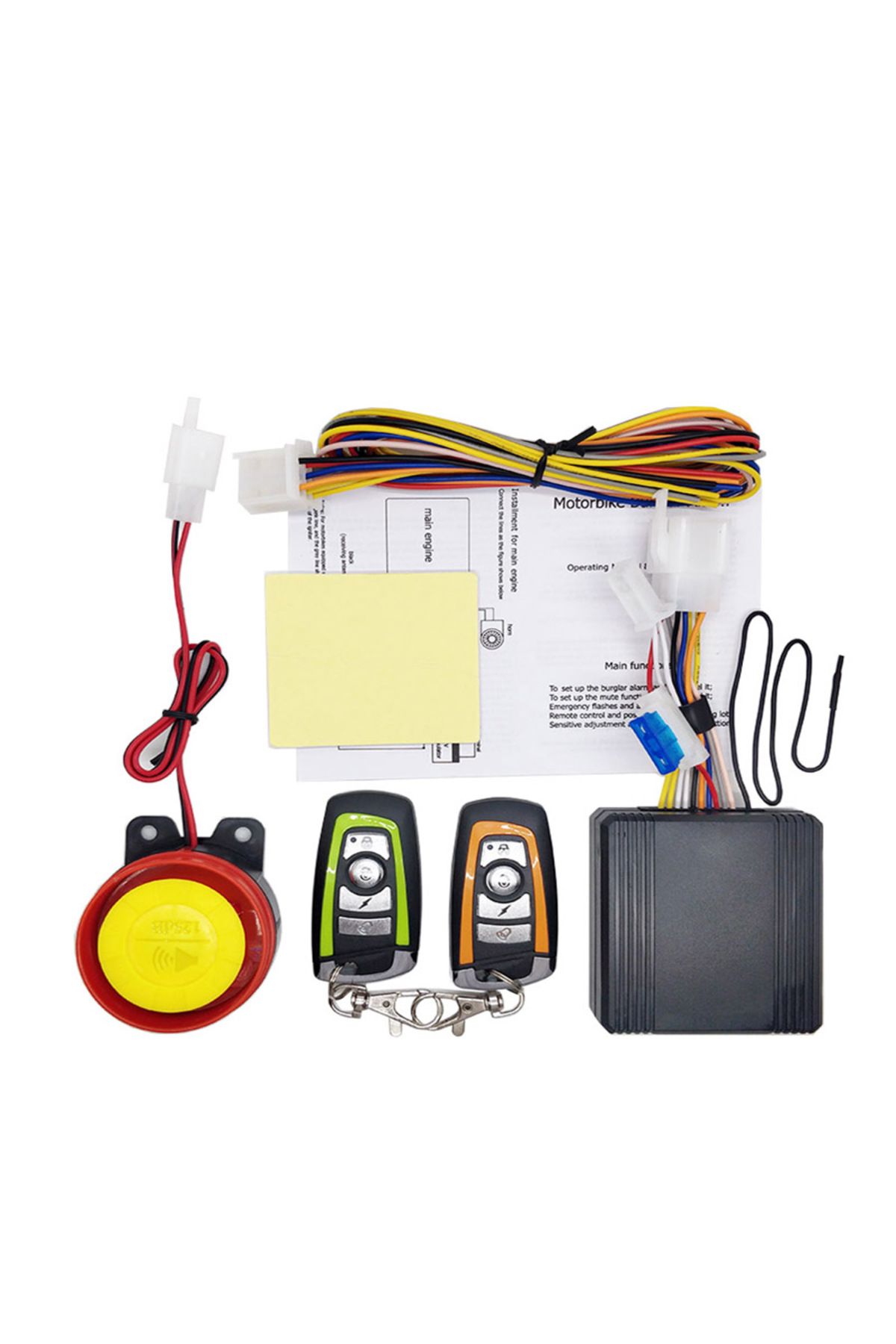 Choice-Motorcycle burglar alarm with remote ignition function to support double flash vibration alarm re... 8