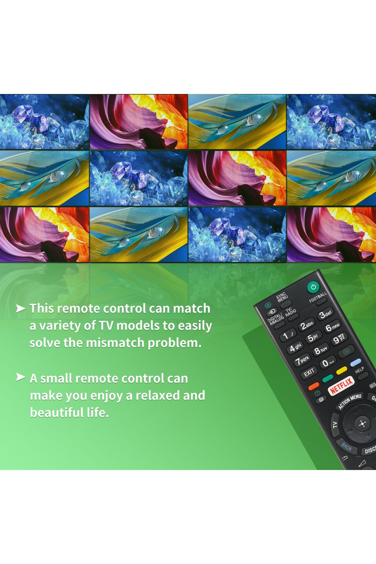Choice-black New RMT-TX100D Smart Remote Control for Sony TV RMT-TX101J RMT-TX102U RMT-TX102D RMT-TX101D RM 5