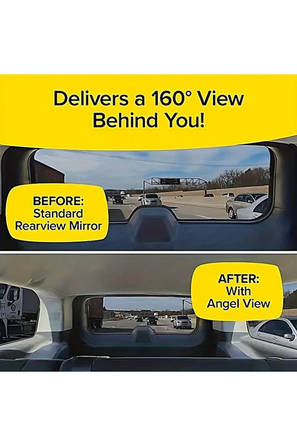 Choice-black Convex Rear Mirror Reduce Blind Spots Wide Angle Car Rearview Rear View Mirror 5