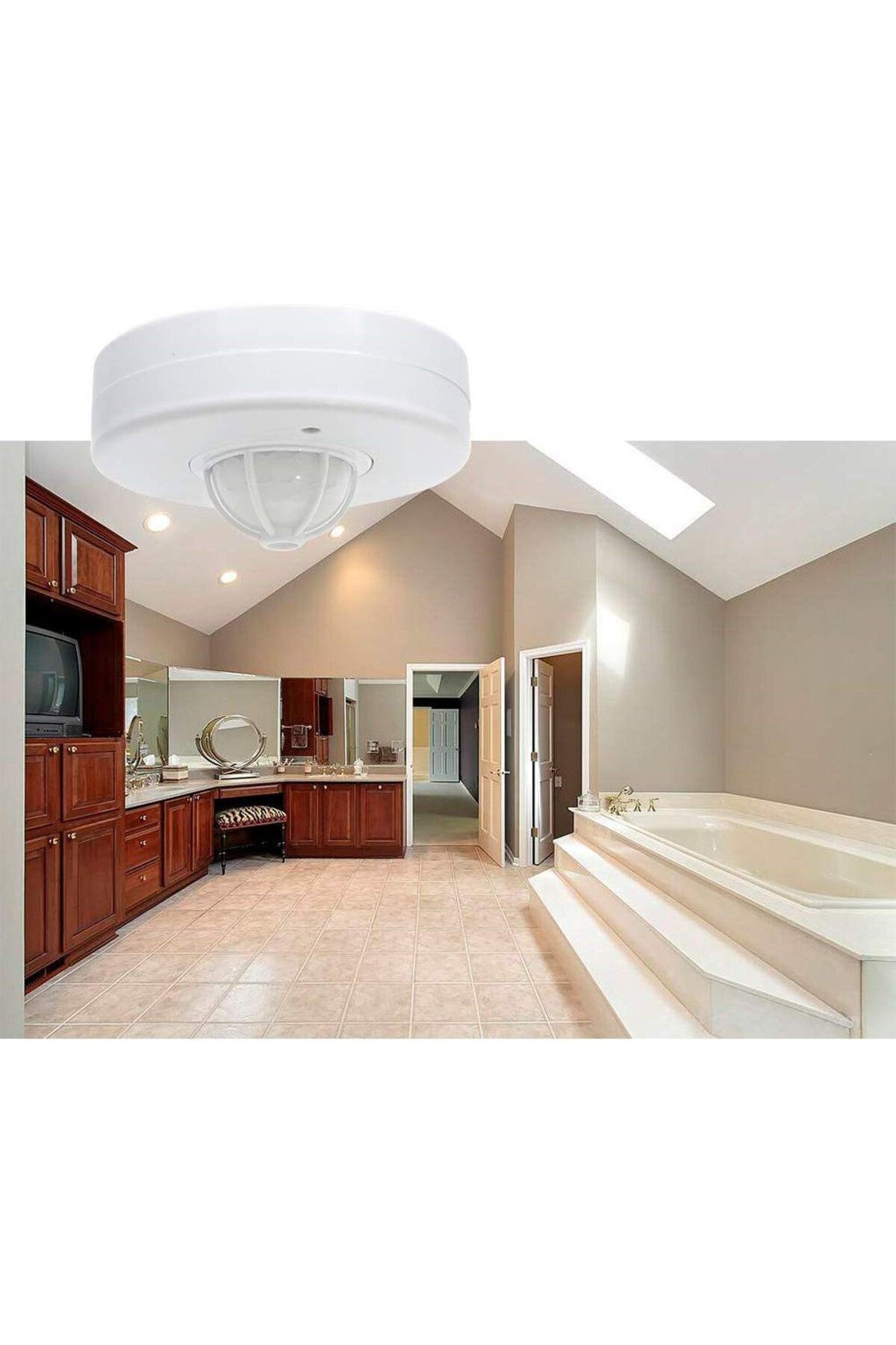 Choice-LED Light Switch with PIR Motion Sensor with 3 Detectors, 110V~240V, 360 Degree Ceiling Mounted, 6