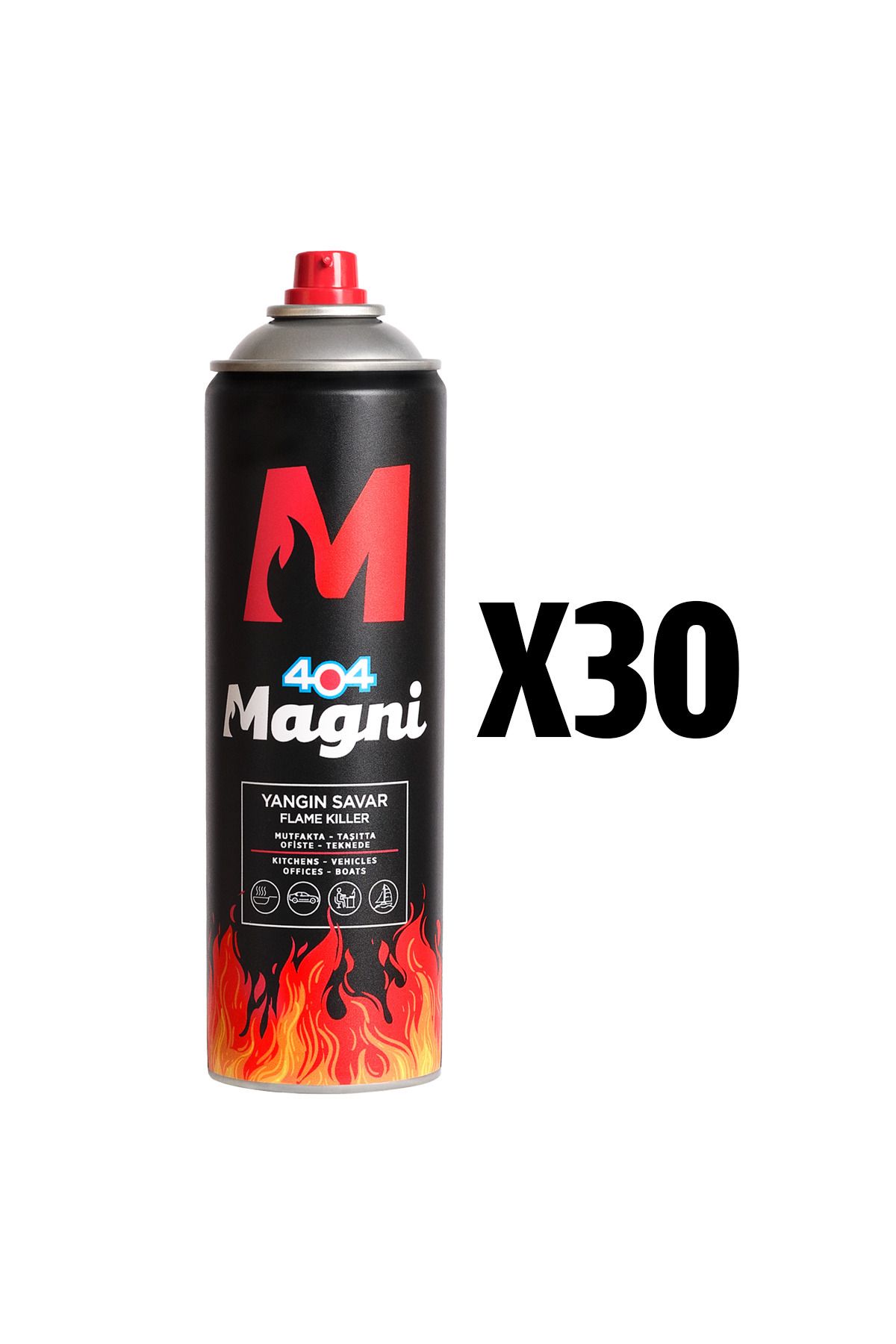 404 Kimya 404 Magni Yangın Söndürücü Sprey 500 ml 30lu