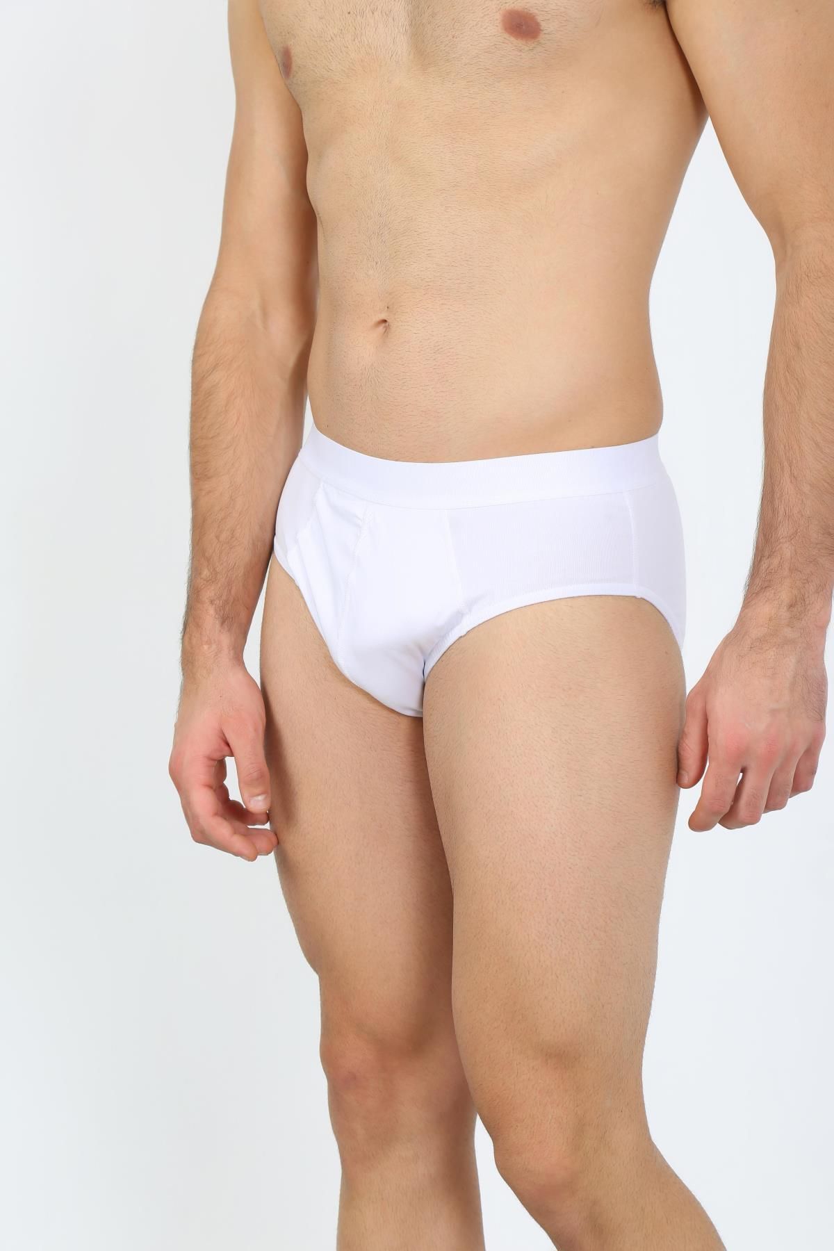 Celira Erkek Pamuk Likralı Slip Beyaz 40132