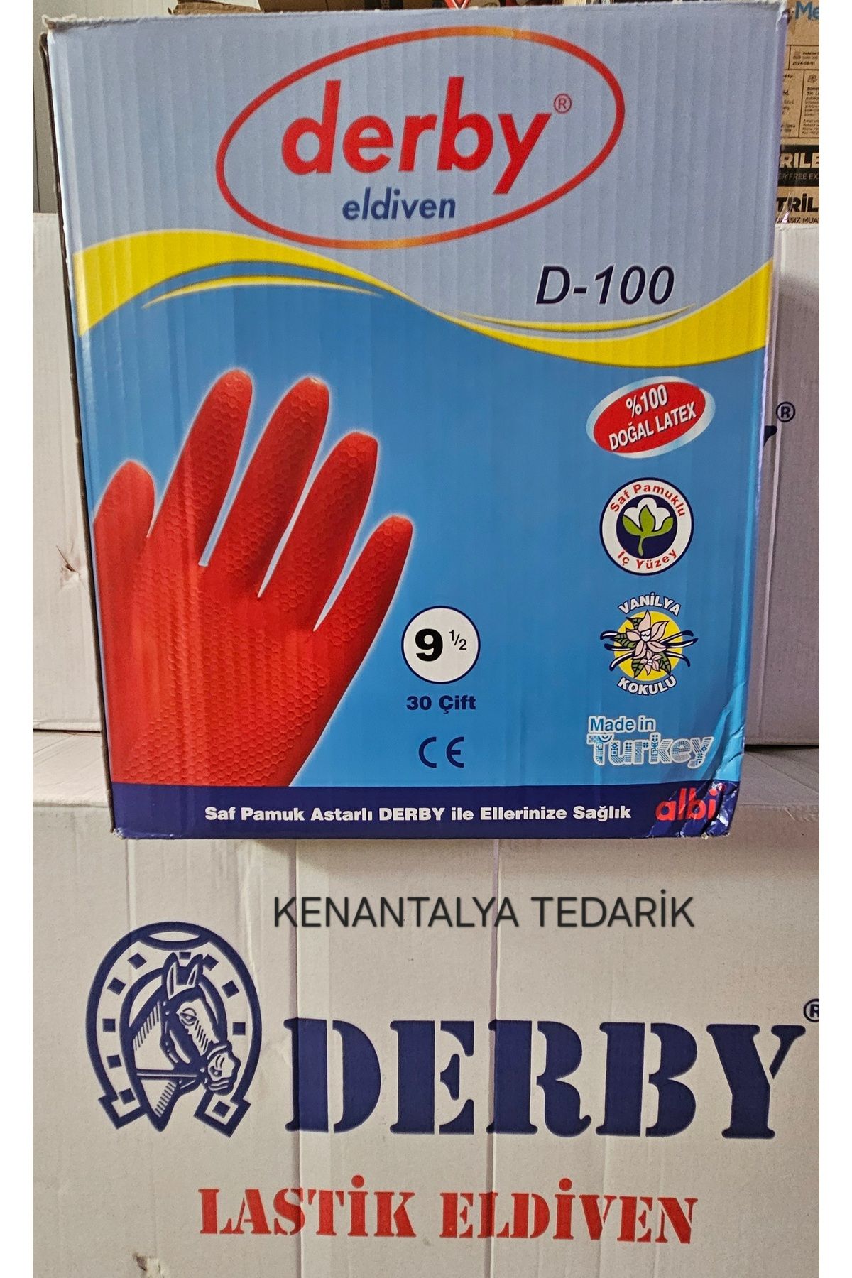 Derby Plastik ekstra güçlü eldiven koli 30 çift