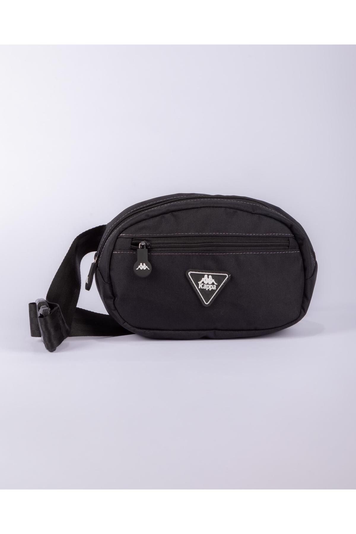 Authentic Genva Unisex Siyah Bel Çantası