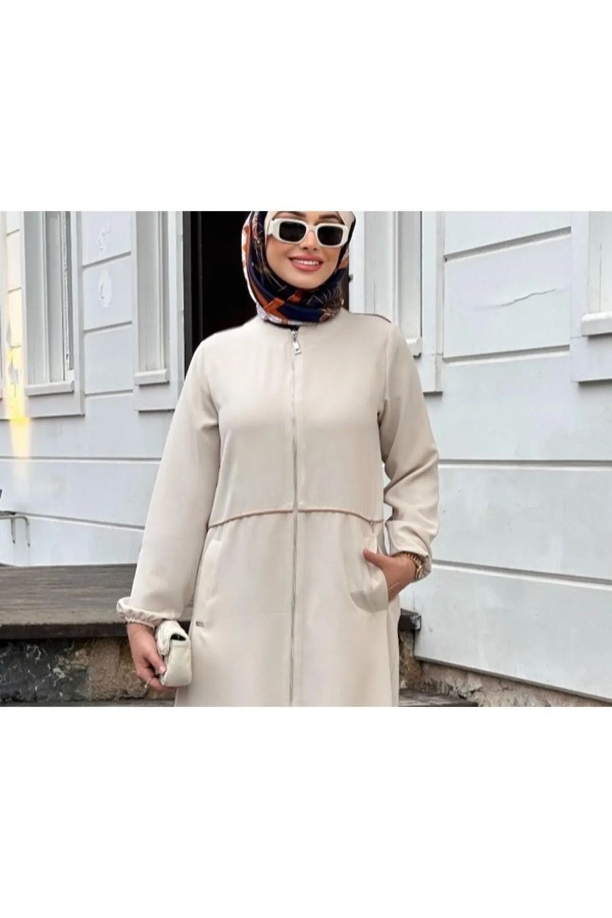 Nihle-Ni̇hle 1063-05-25 Large Size Linda Fabric Unlined Zippered Comfortable Summer Wear Cap Size 50-56 4