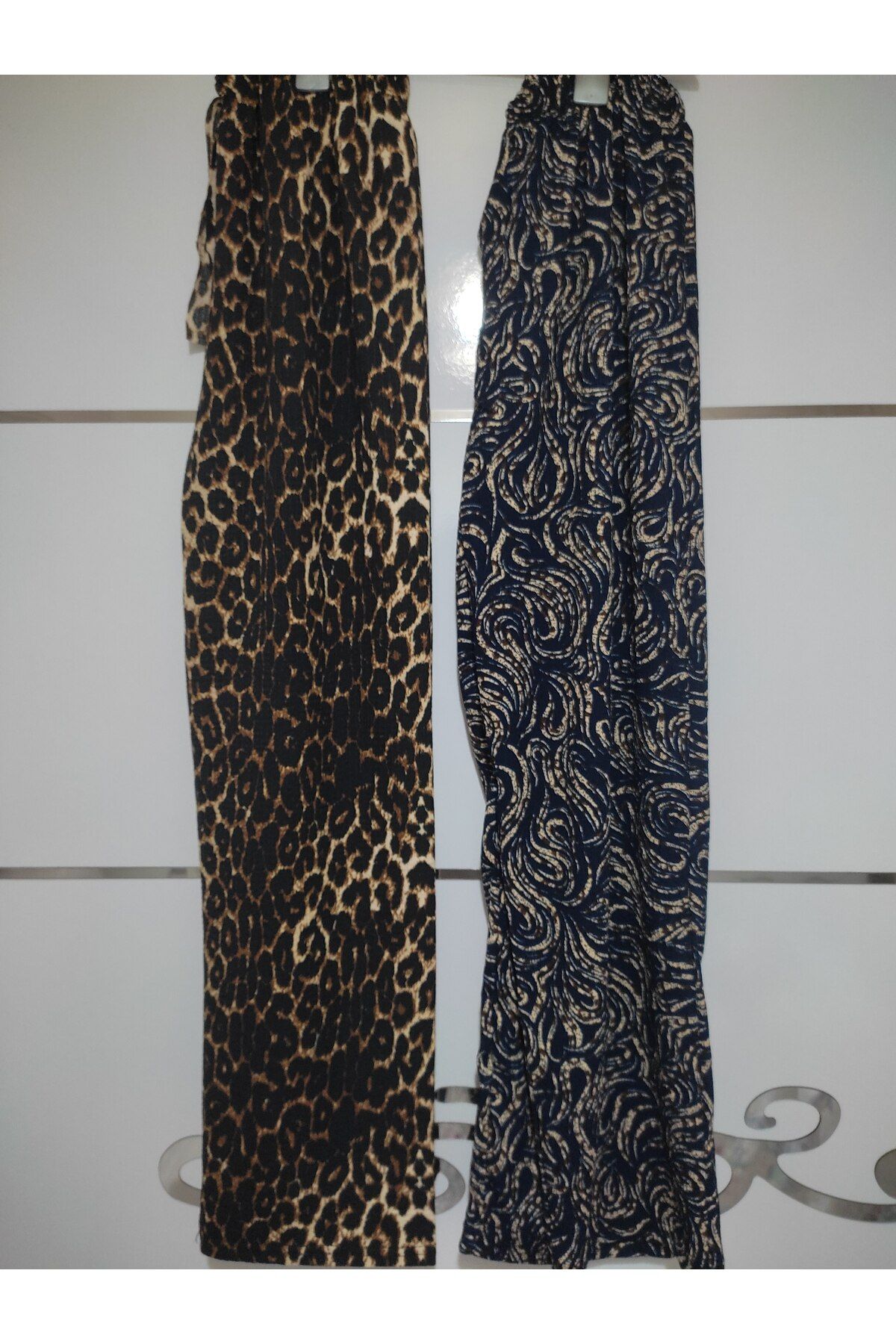 TOKSOY İKİ ADET BELİ LASTİKLİ BÜRÜMCÜK KUMAŞ PALAZZO PANTOLON