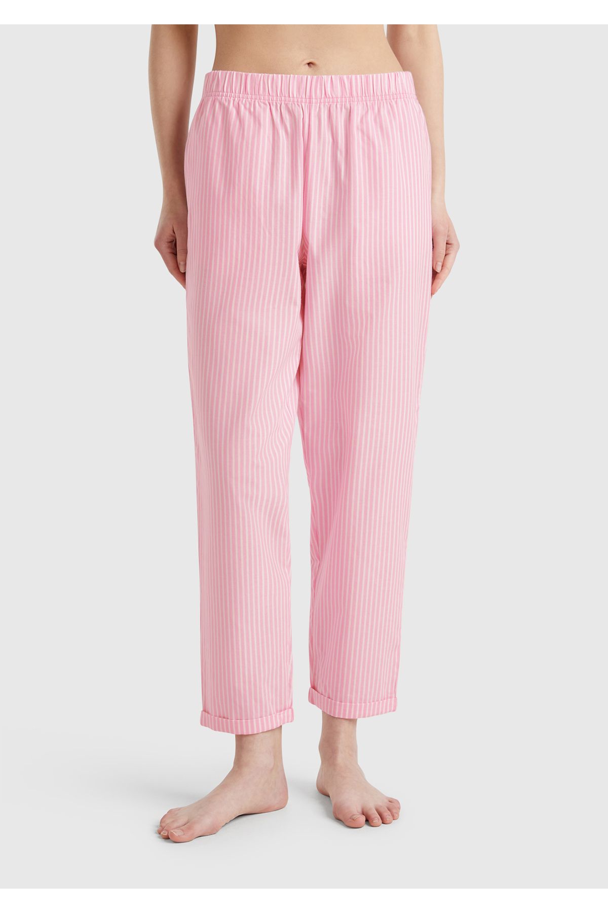 United Colors of Benetton Kadın Açık Pembe %100 Koton Pijama Altı