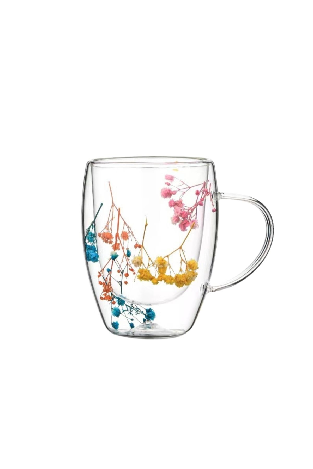 OEM Cana Floral Fantasy, 300 Ml, Transparenta, Cu Pereti Dubli, 2 X 5.5 X 8 Cm - One Size
