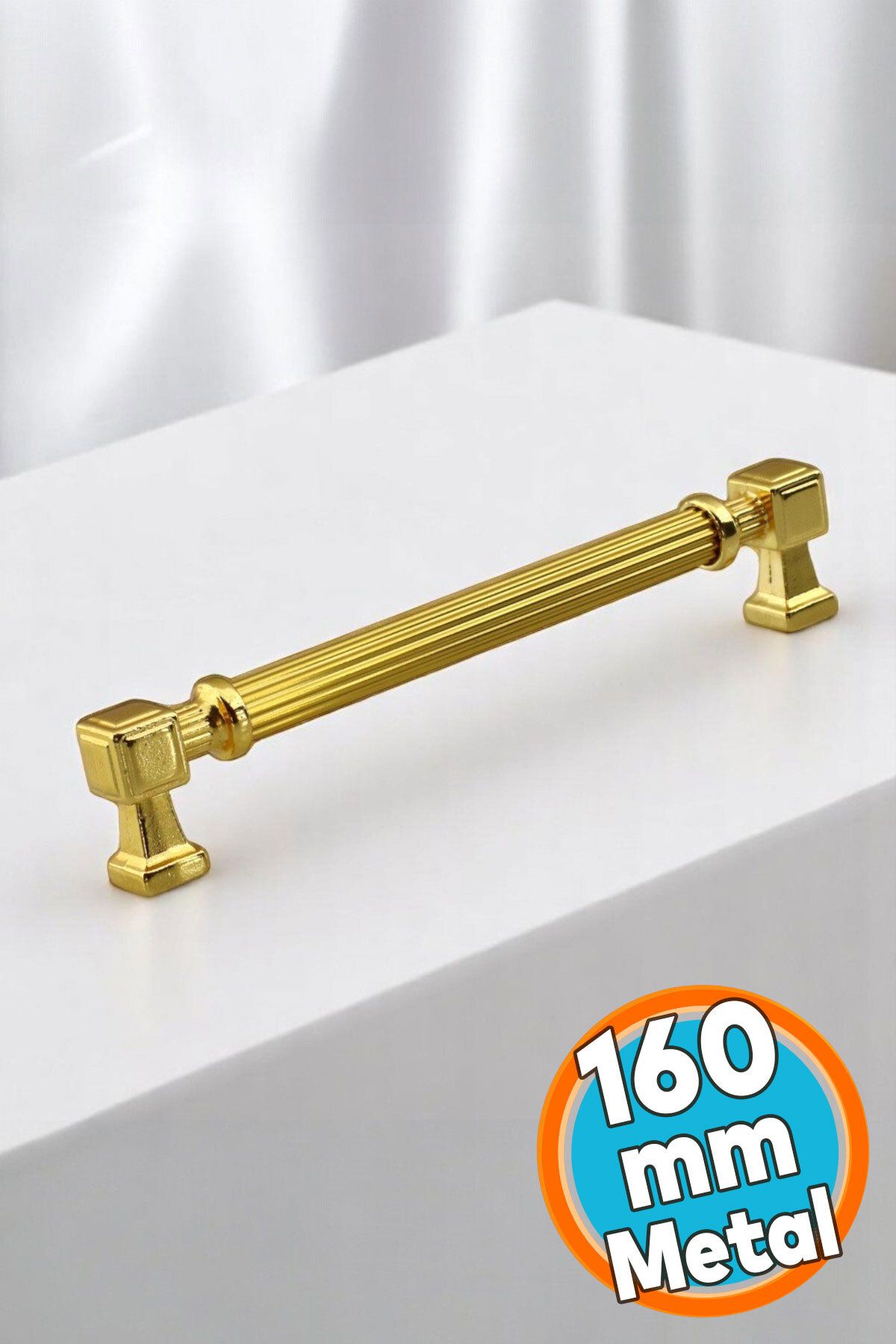 NZB Mobilya Çekmece Mutfak Dolabı Dolap Kulpları Kulbu Kulpu Gold Altın Metal Kulp 160 mm - 16 cm