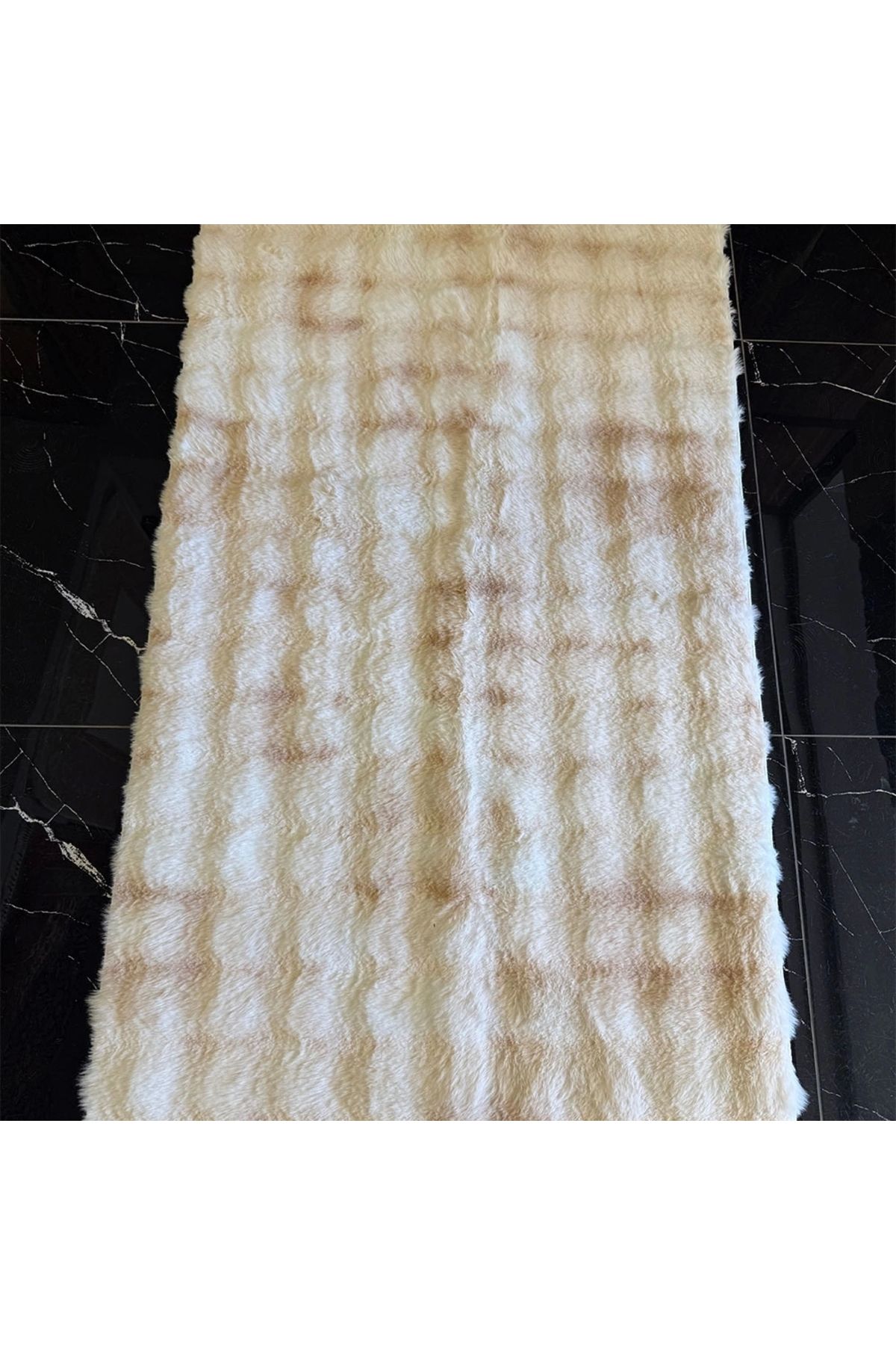 Hoomrugs Hoom Rugs Toscana Pudra Beyaz Peluş Yıkanabilir Halı