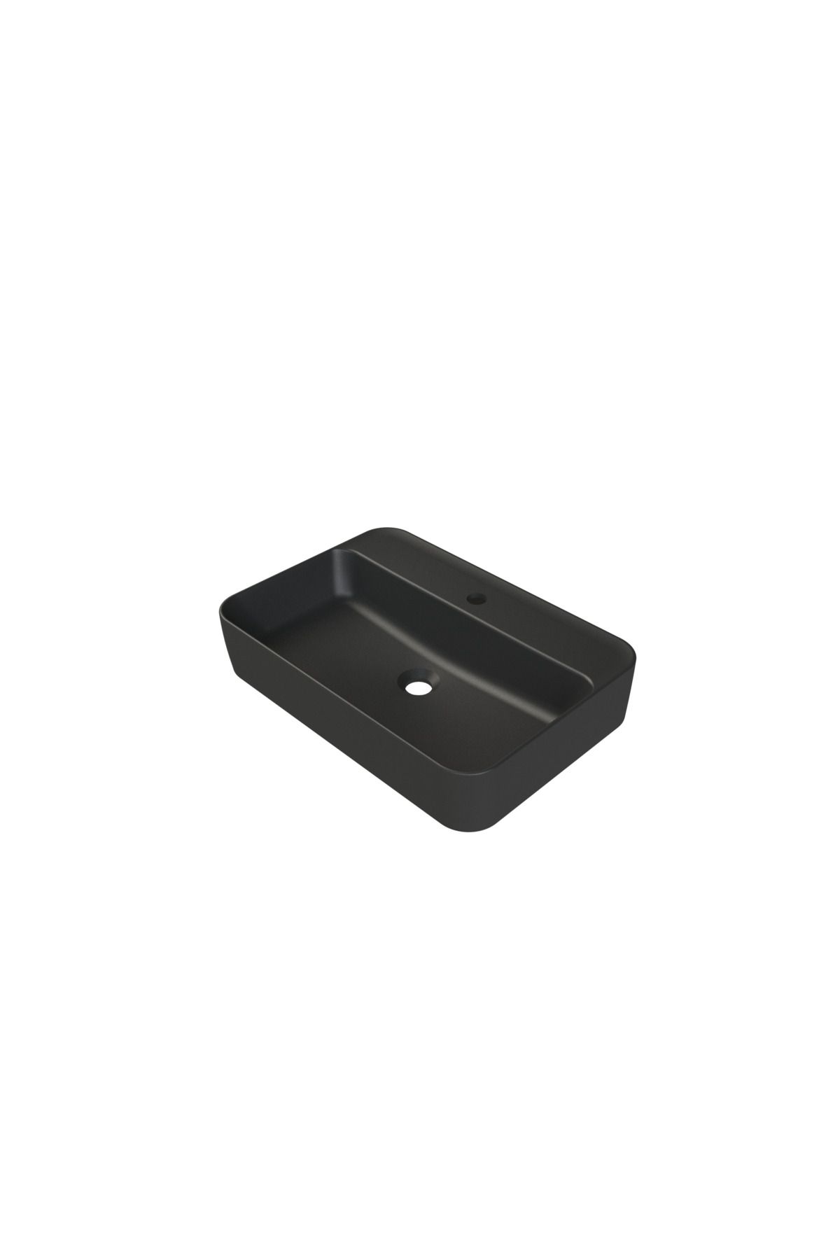 Turkuaz MAT SİYAH HERA 60X42 CM LAVABO