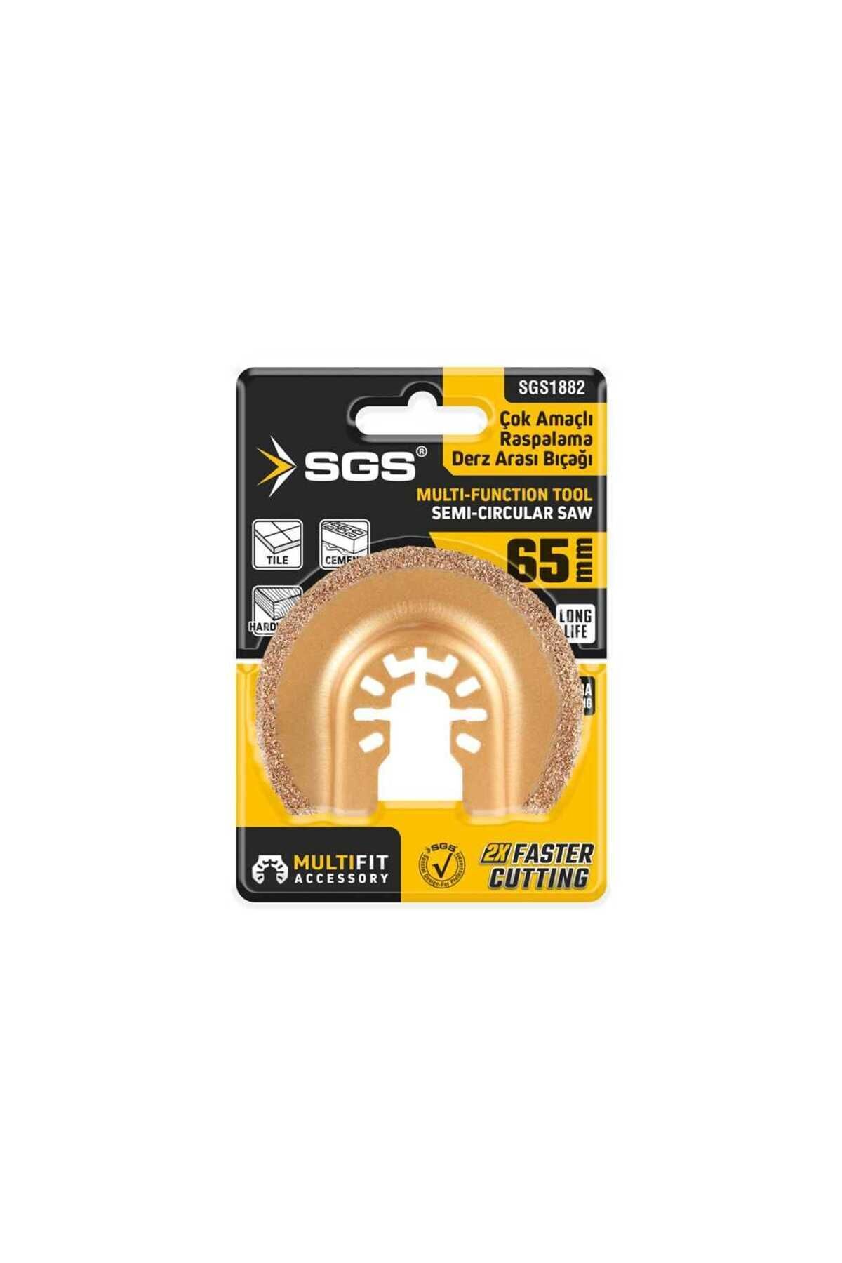 SGS MULTI-TOOLS KESİCİ VE RASPALAMA DERZ ARASI TEMİZLEME KARBÜR 65MM