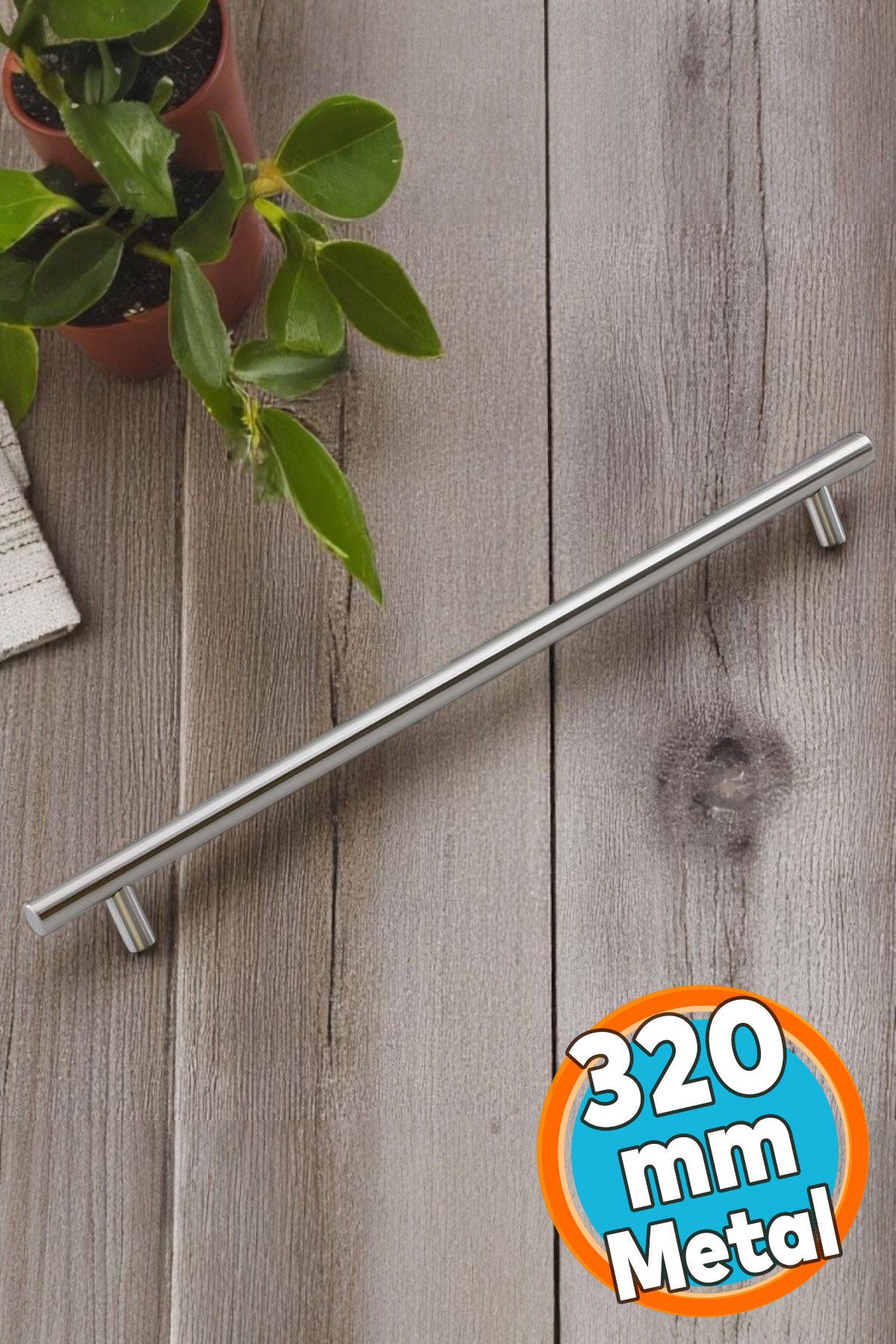 NZB Mobilya Mutfak Çekmece Dolap Dolabı Kulpu Kulbu Kulpları İnox Metal Kulp (320 MM-32 CM)