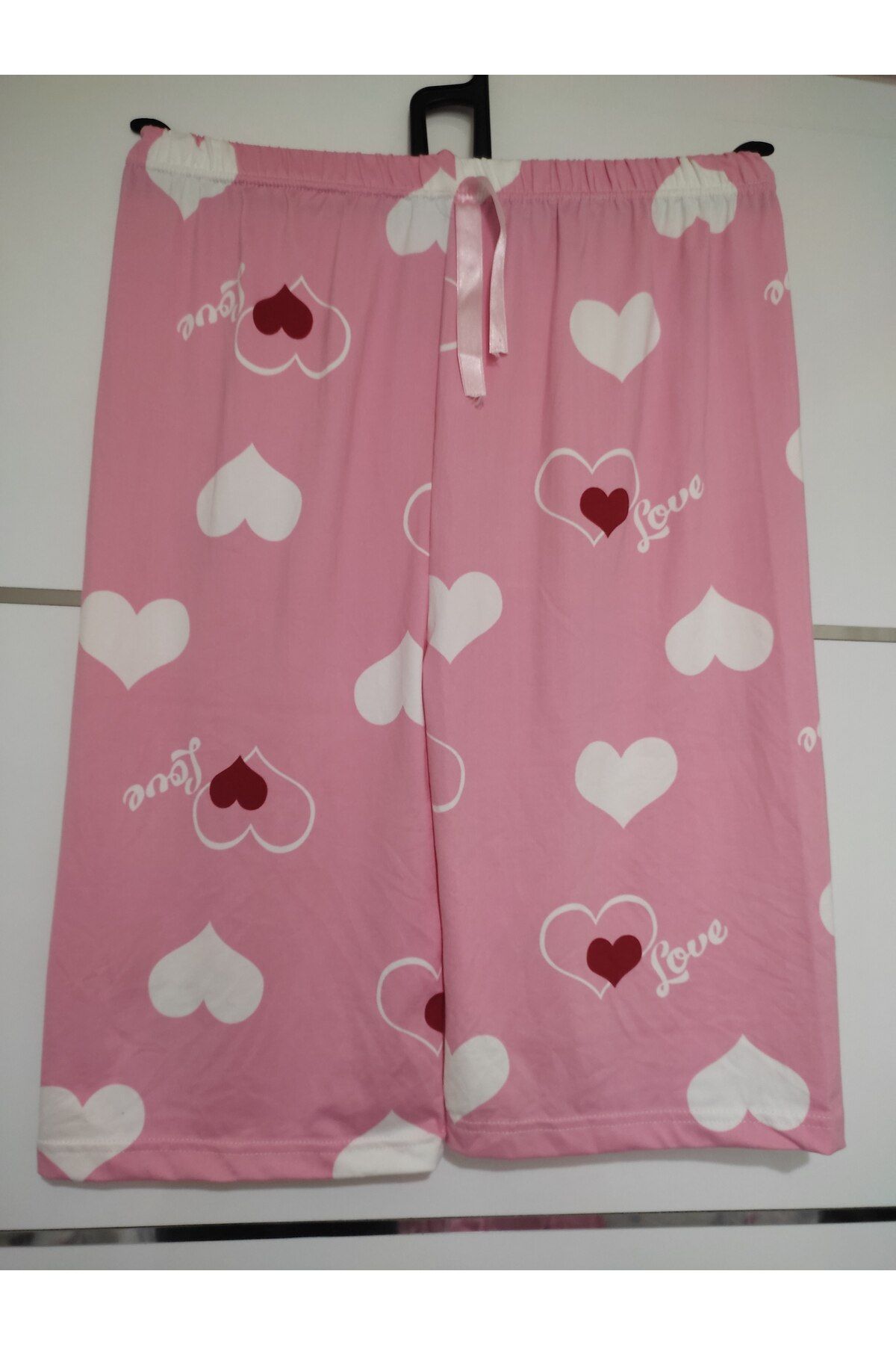 TOKSOY MİLAN KUMAŞ BELİ LASTİKLİ KISA KAPRİ CAPRİ PİJAMA 63 cm