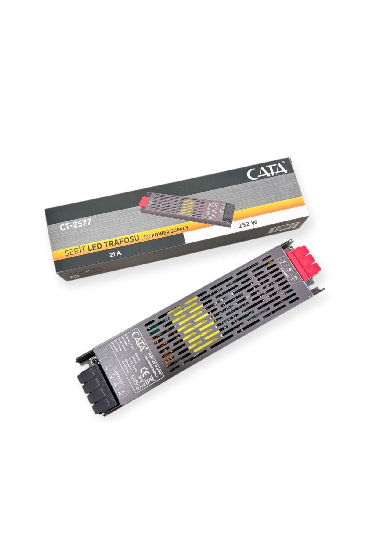Cata Ct-2577 21 Amper Şerit Led Trafosu 250W Slim Model