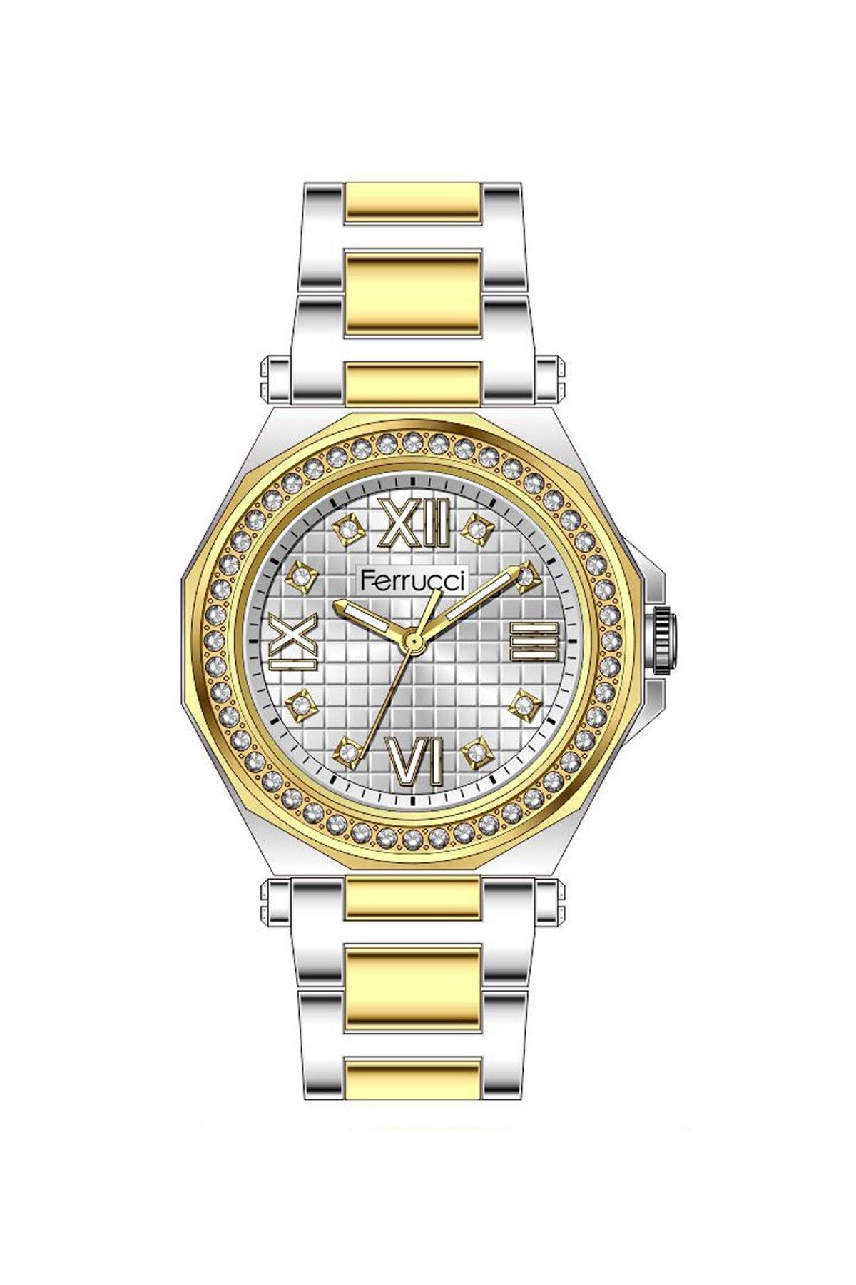 Ferrucci KADIN KOL SAATİ FC072403363M.2640003 GÜMÜŞ-GOLD