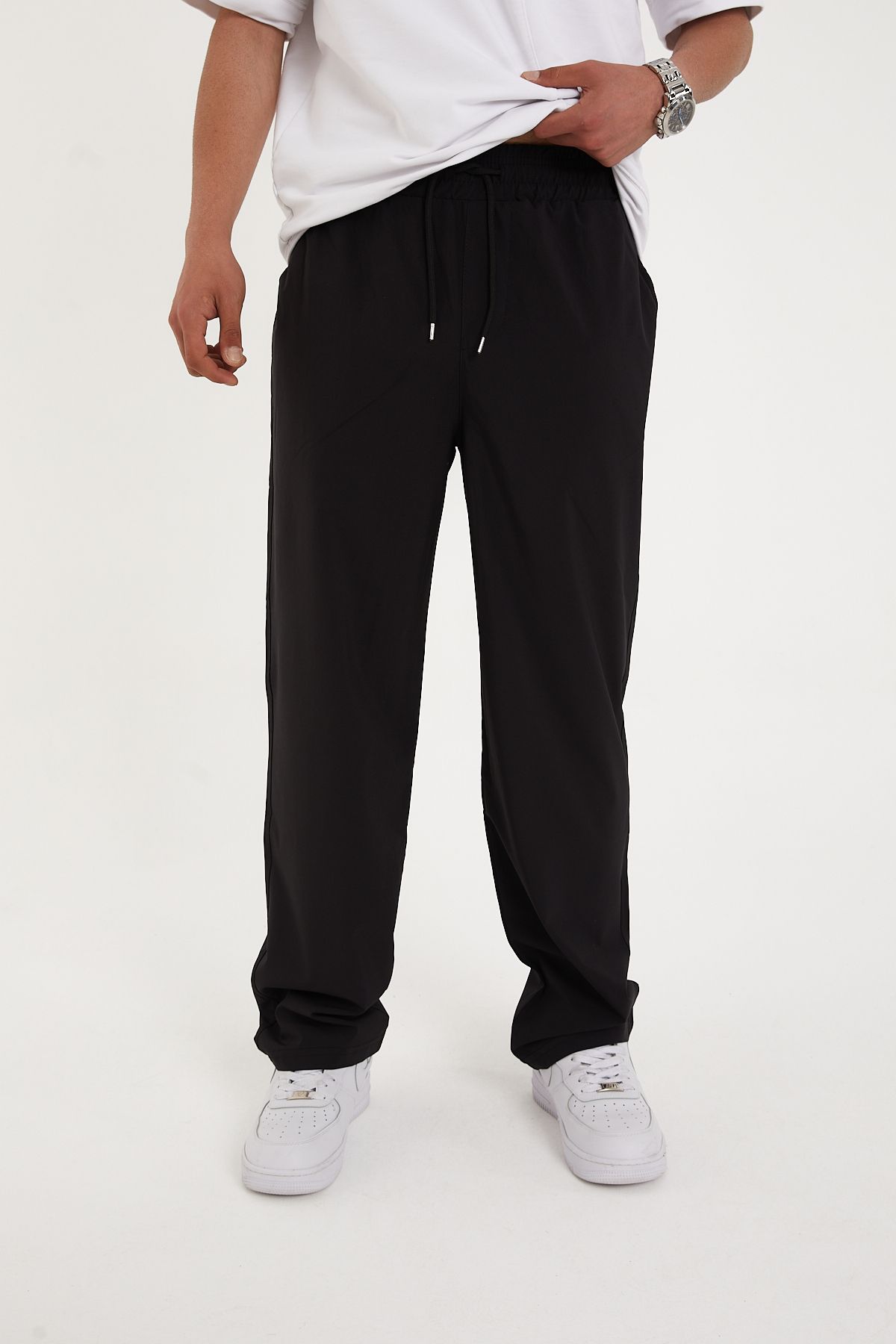 Pavotti Erkek Baggy Pantolon Bel Lastikli Paraşüt Kumaş