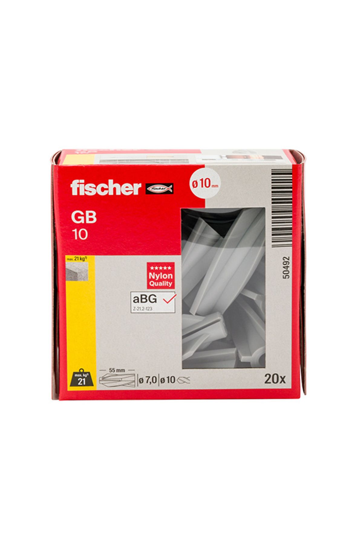 Fischer GB 10 Gaz Beton Dübeli