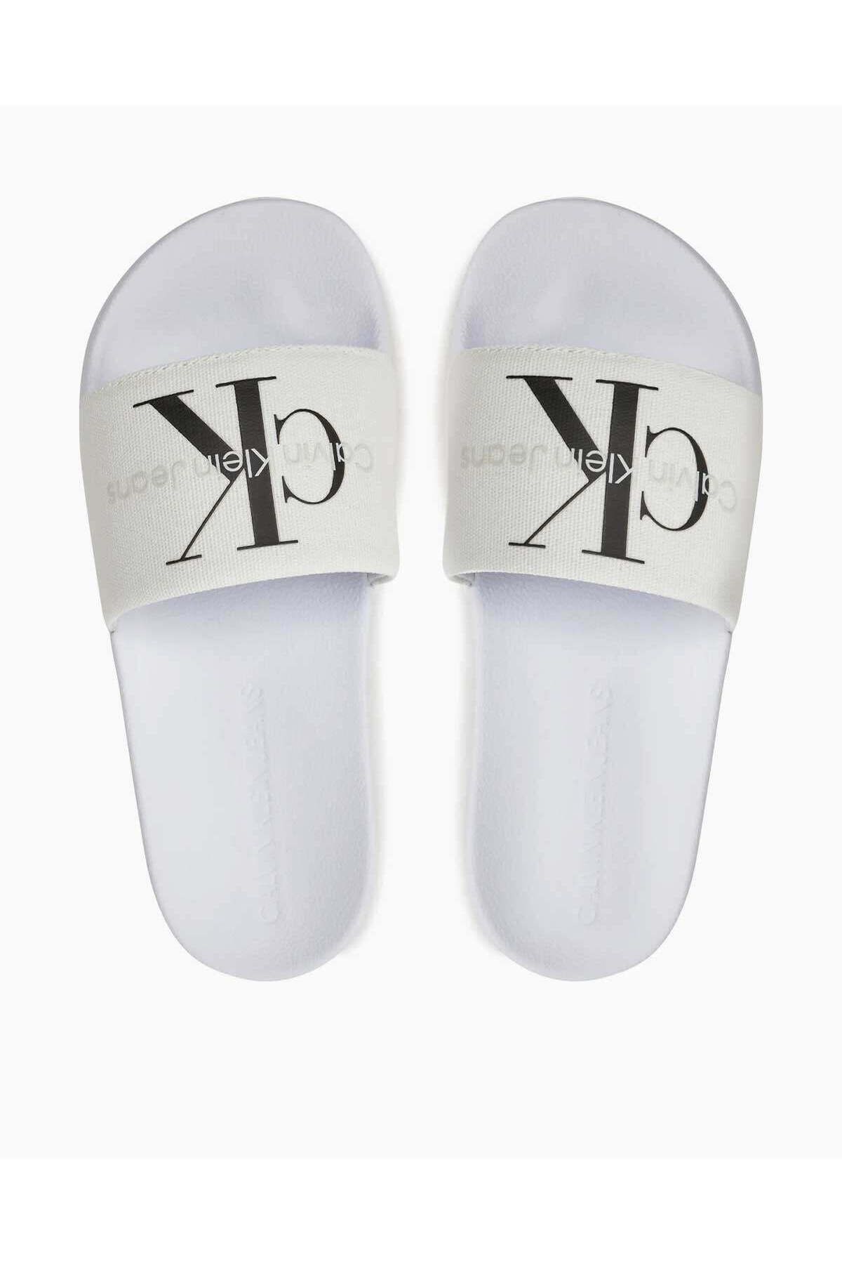 Calvin Klein-Slide Monogram Flip Flops Slippers with Logo 5