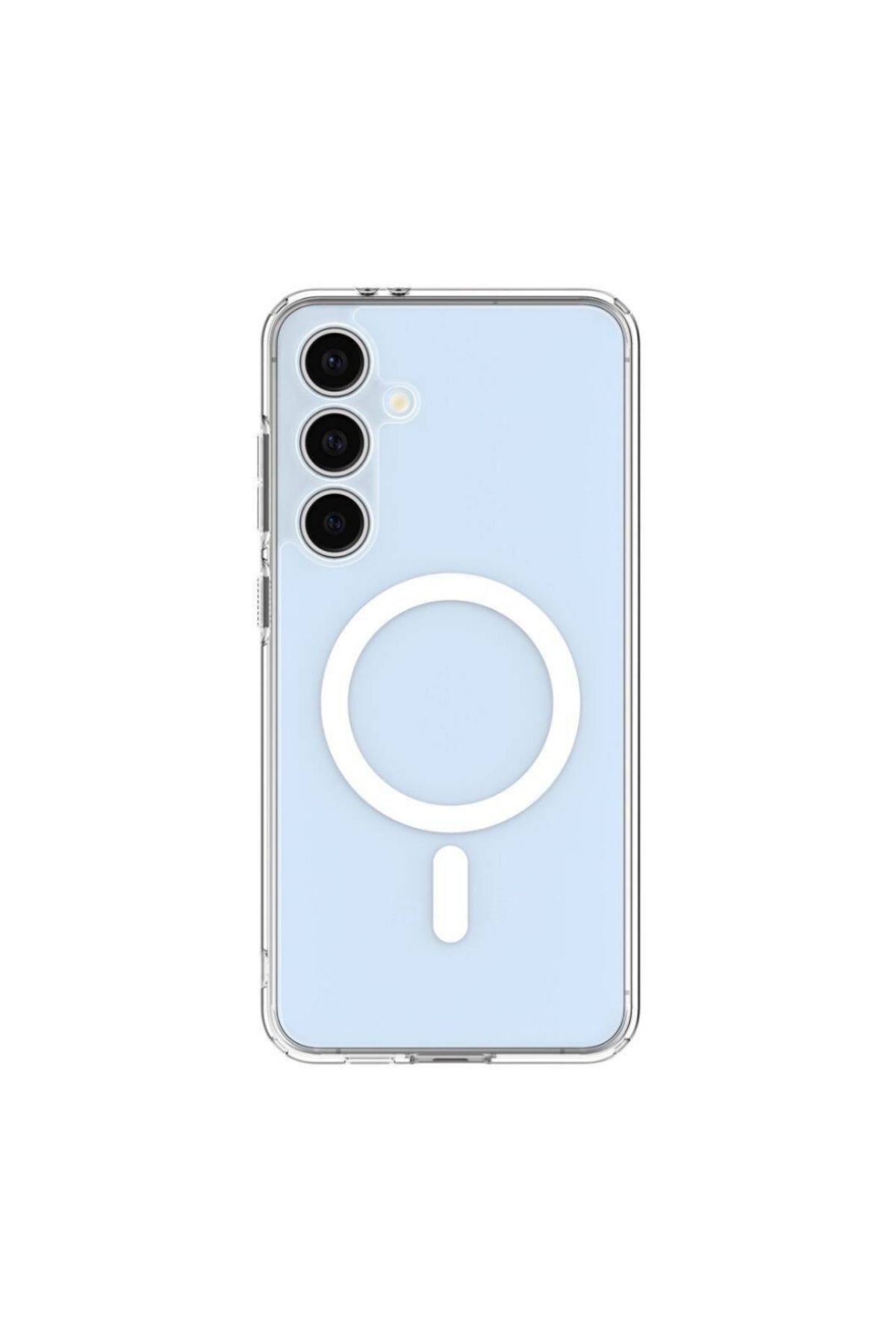 Apsuwa Samsung Galaxy S24 FE uyumlu Kılıf Sert Mika Magsafe Kablosuz Şarj Özellikli Sararma Yapmaz